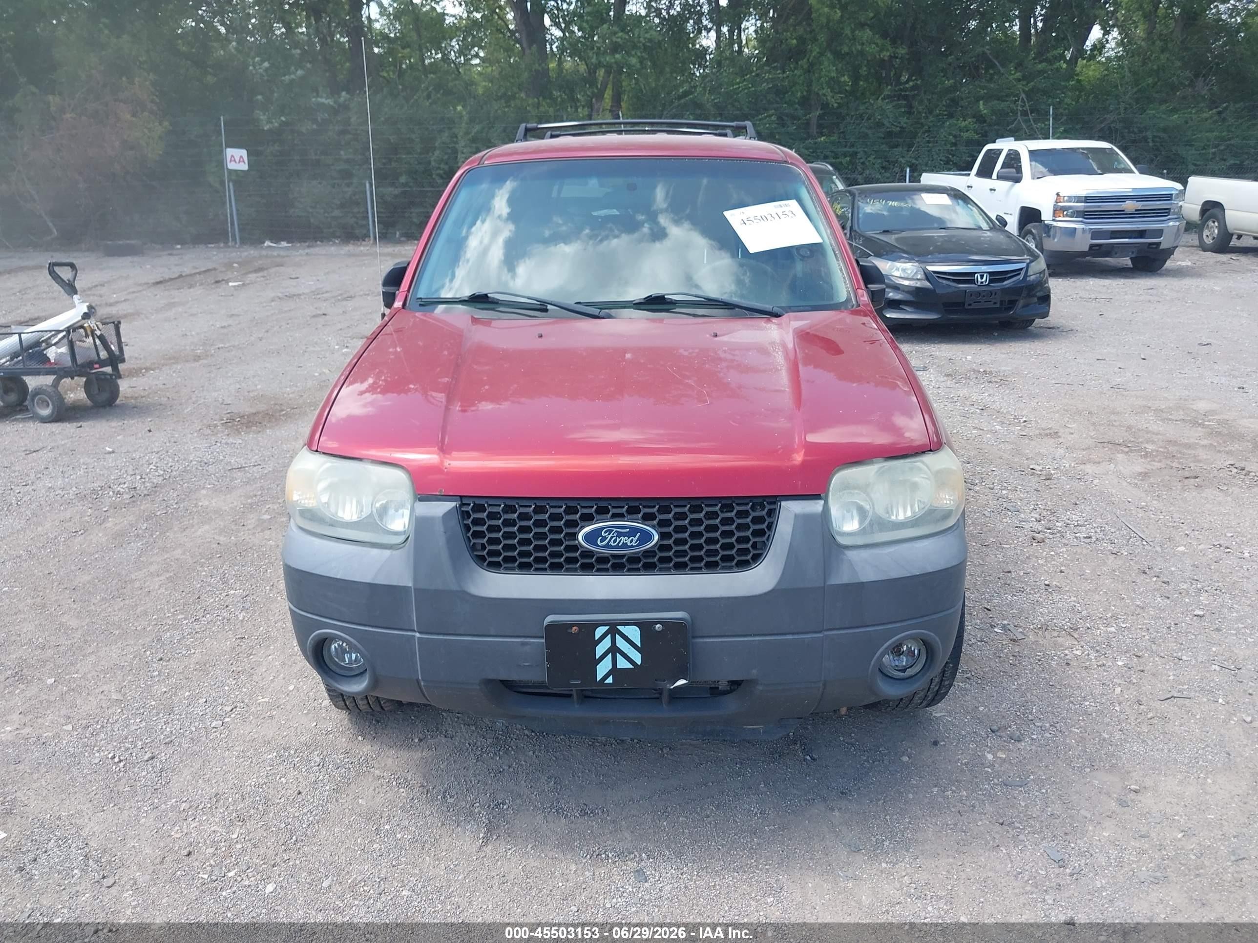 2005 Ford Escape Xlt Red vin: 1FMYU93185KA39216