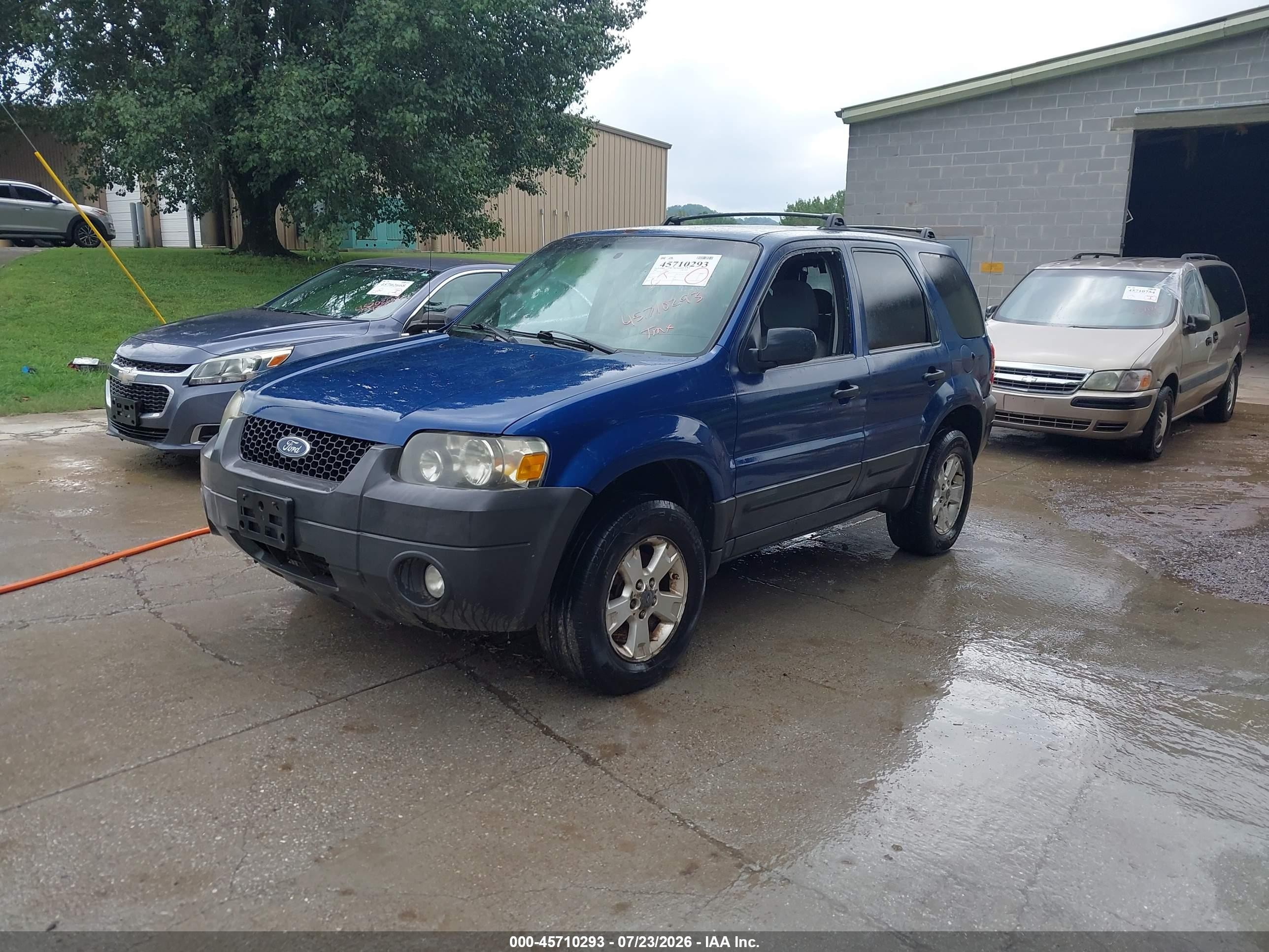 2007 Ford Escape Xlt/xlt Sport Blue vin: 1FMYU93187KB80581