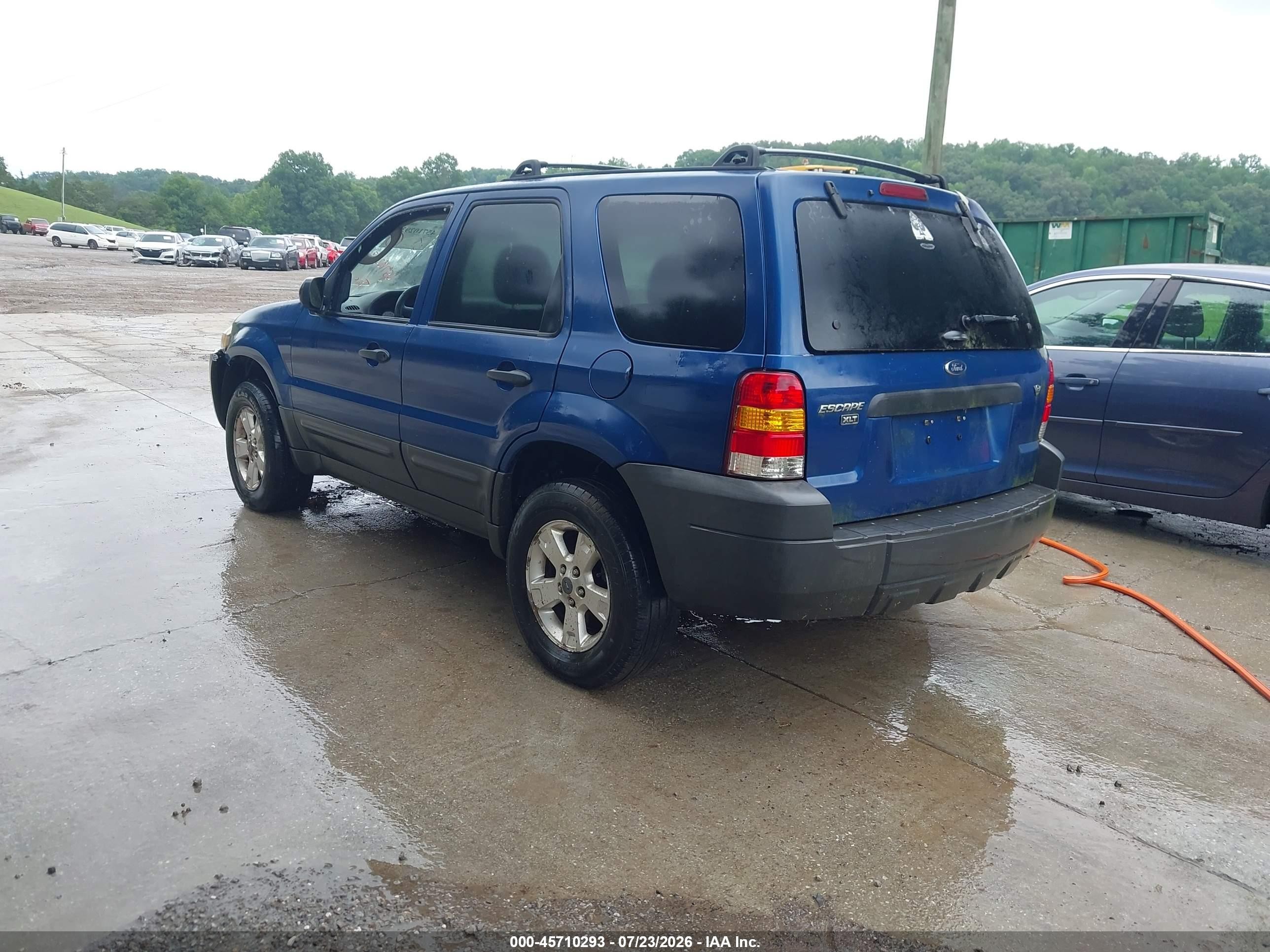 2007 Ford Escape Xlt/xlt Sport Blue vin: 1FMYU93187KB80581