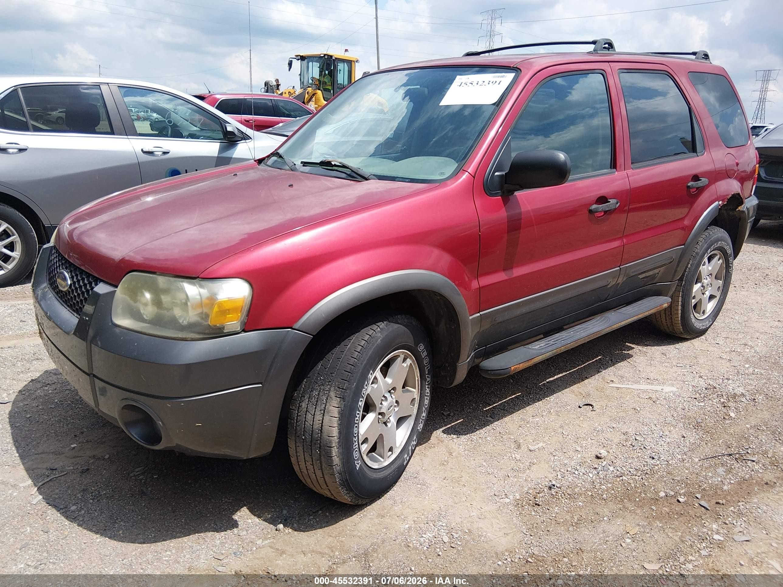 2005 Ford Escape Xlt Red vin: 1FMYU93195KA36048