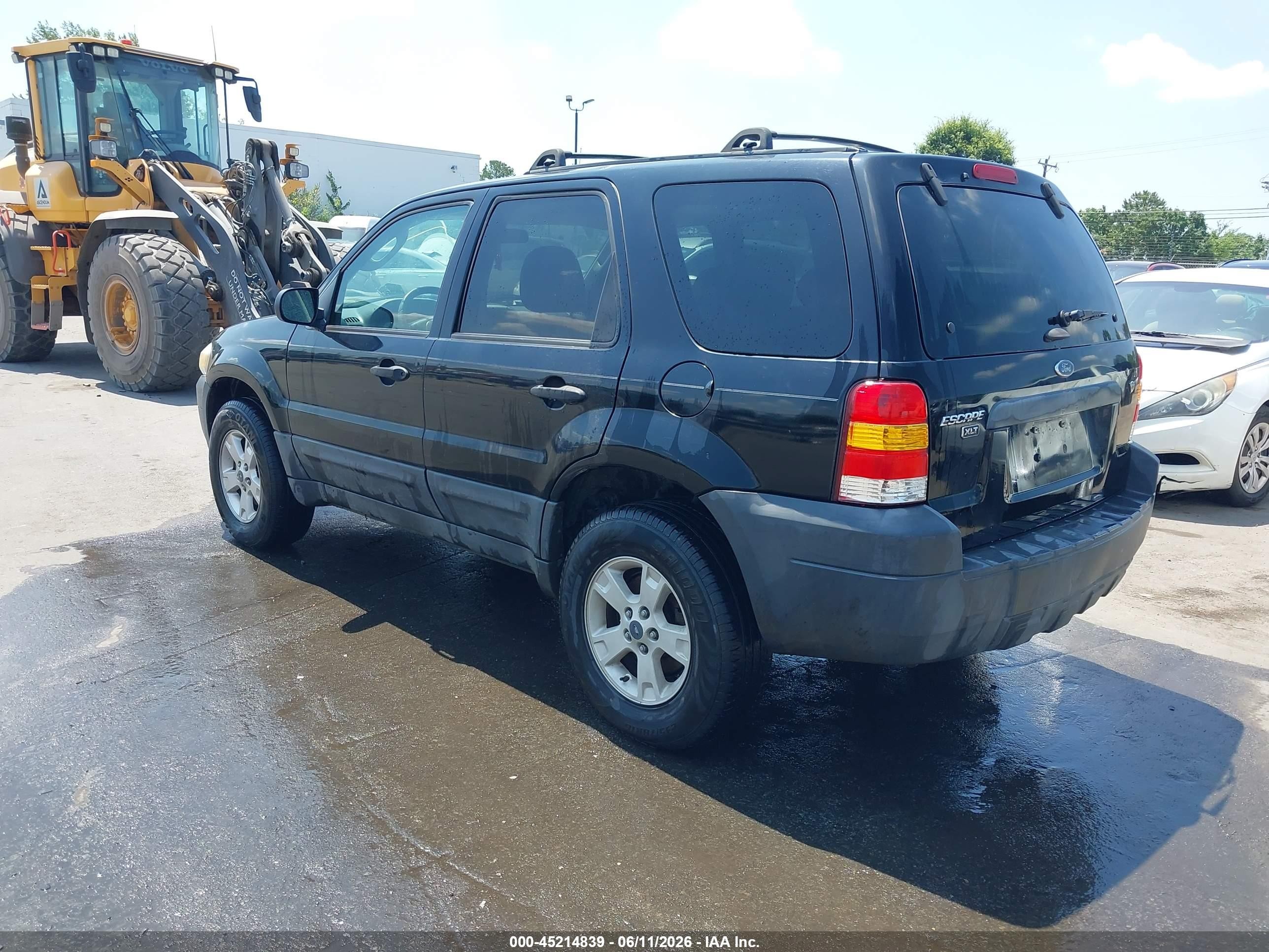 2005 Ford Escape Xlt Black vin: 1FMYU93195KE39754