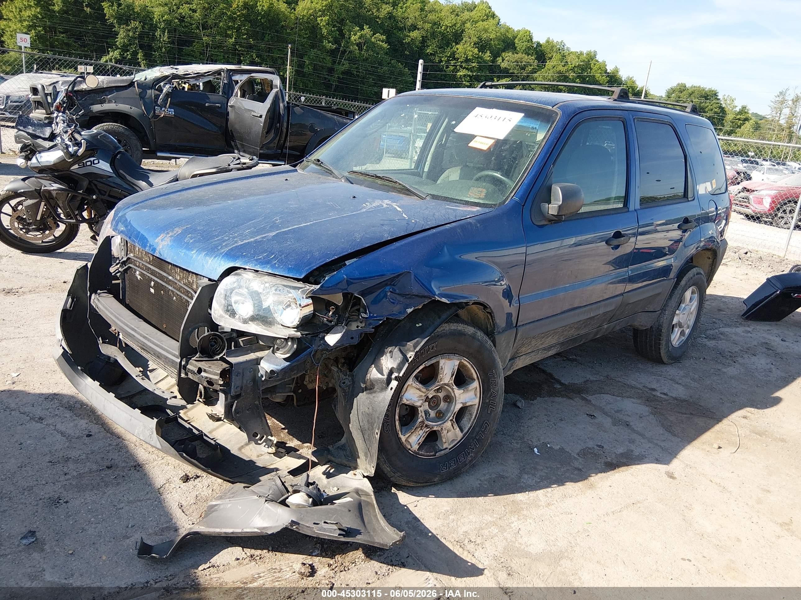 2007 Ford Escape Xlt/xlt Sport Blue vin: 1FMYU93197KB06263