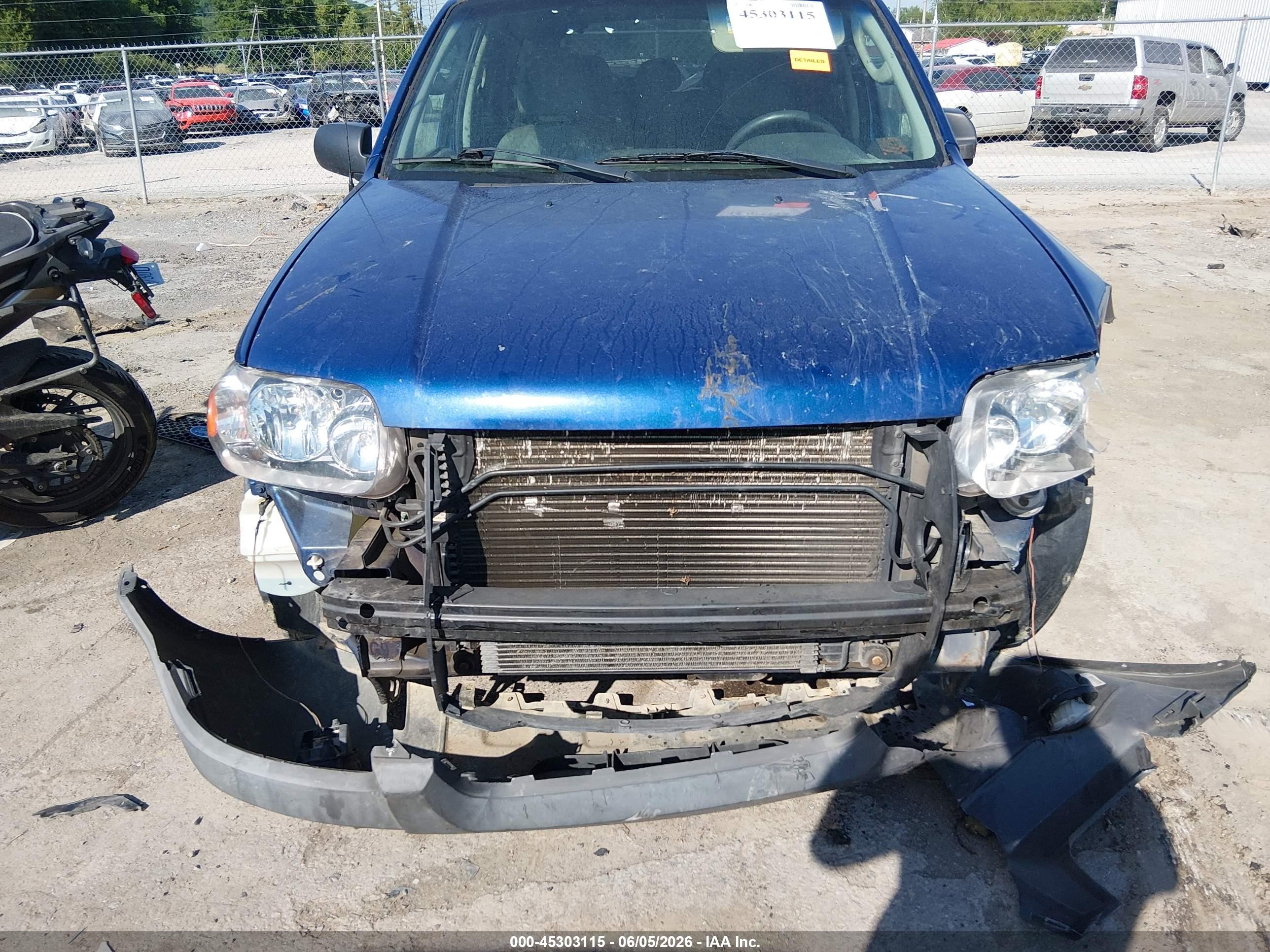 2007 Ford Escape Xlt/xlt Sport Blue vin: 1FMYU93197KB06263