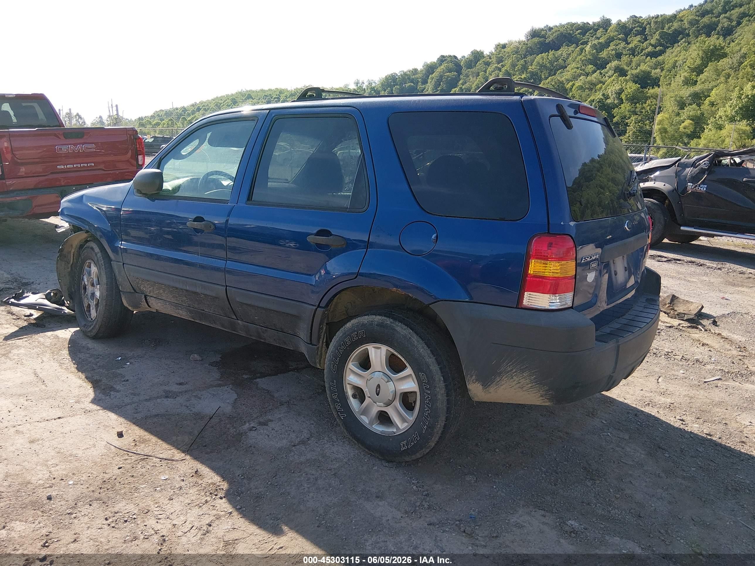 2007 Ford Escape Xlt/xlt Sport Blue vin: 1FMYU93197KB06263