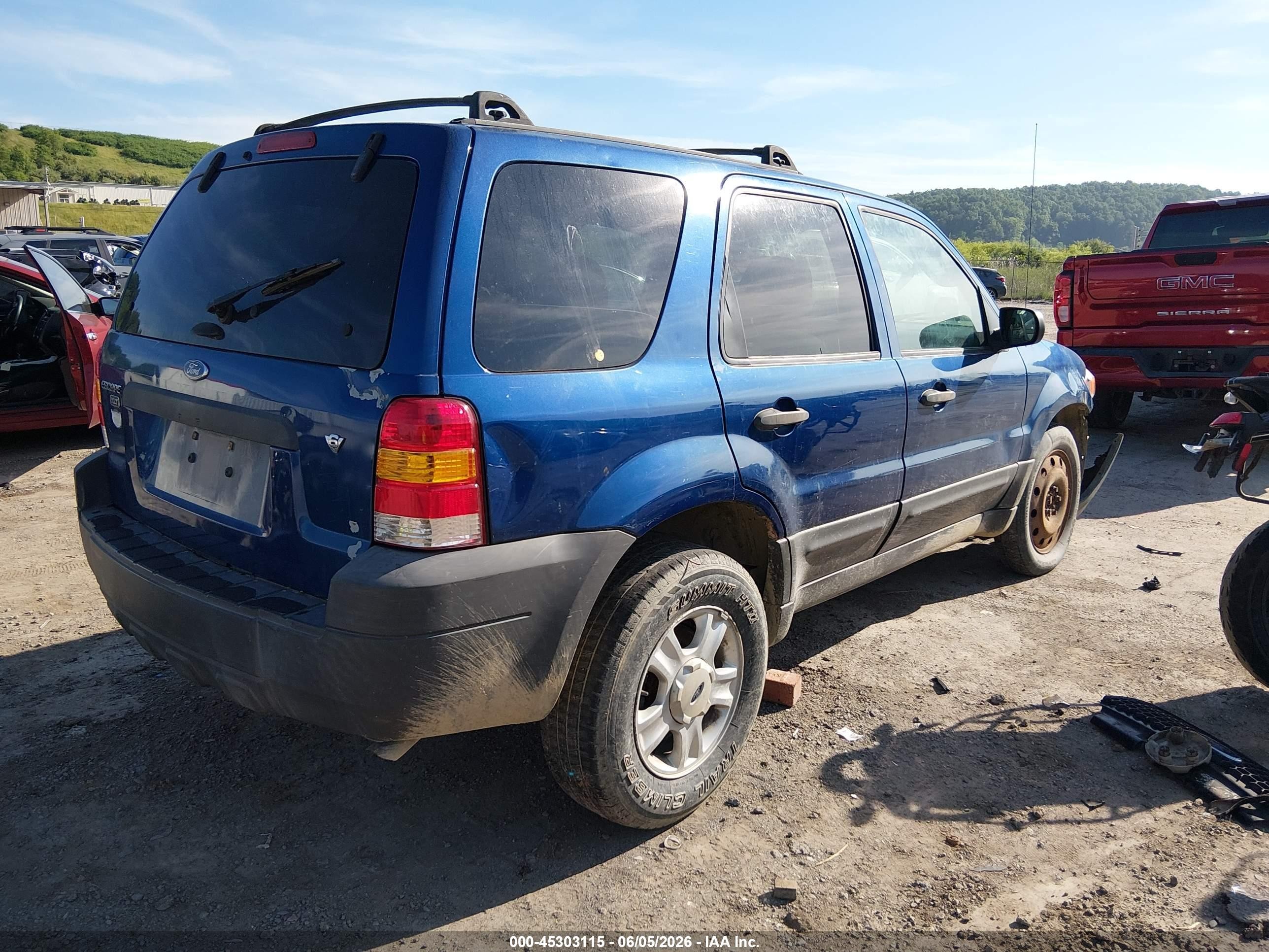 2007 Ford Escape Xlt/xlt Sport Blue vin: 1FMYU93197KB06263