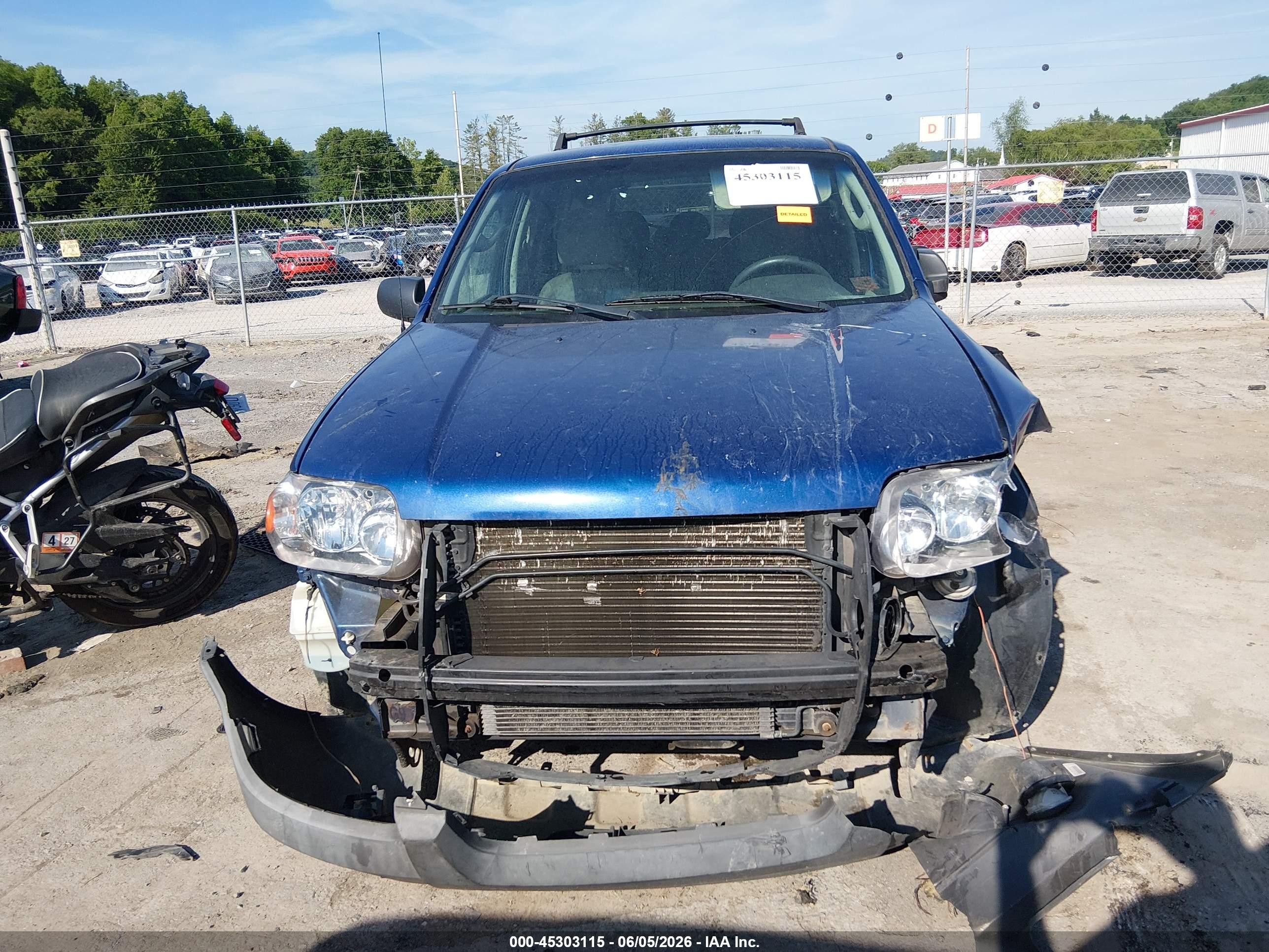2007 Ford Escape Xlt/xlt Sport Blue vin: 1FMYU93197KB06263