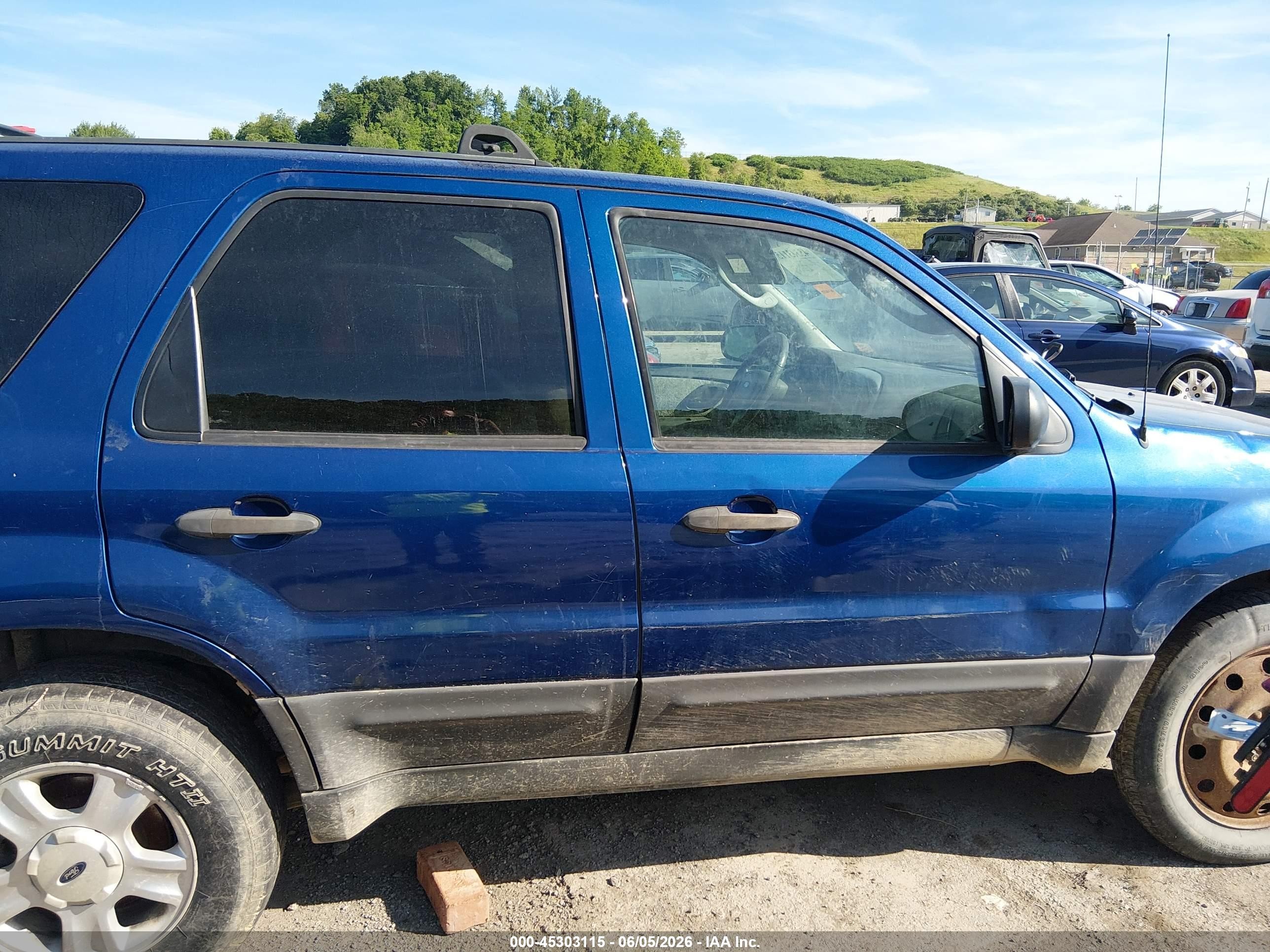 2007 Ford Escape Xlt/xlt Sport Blue vin: 1FMYU93197KB06263