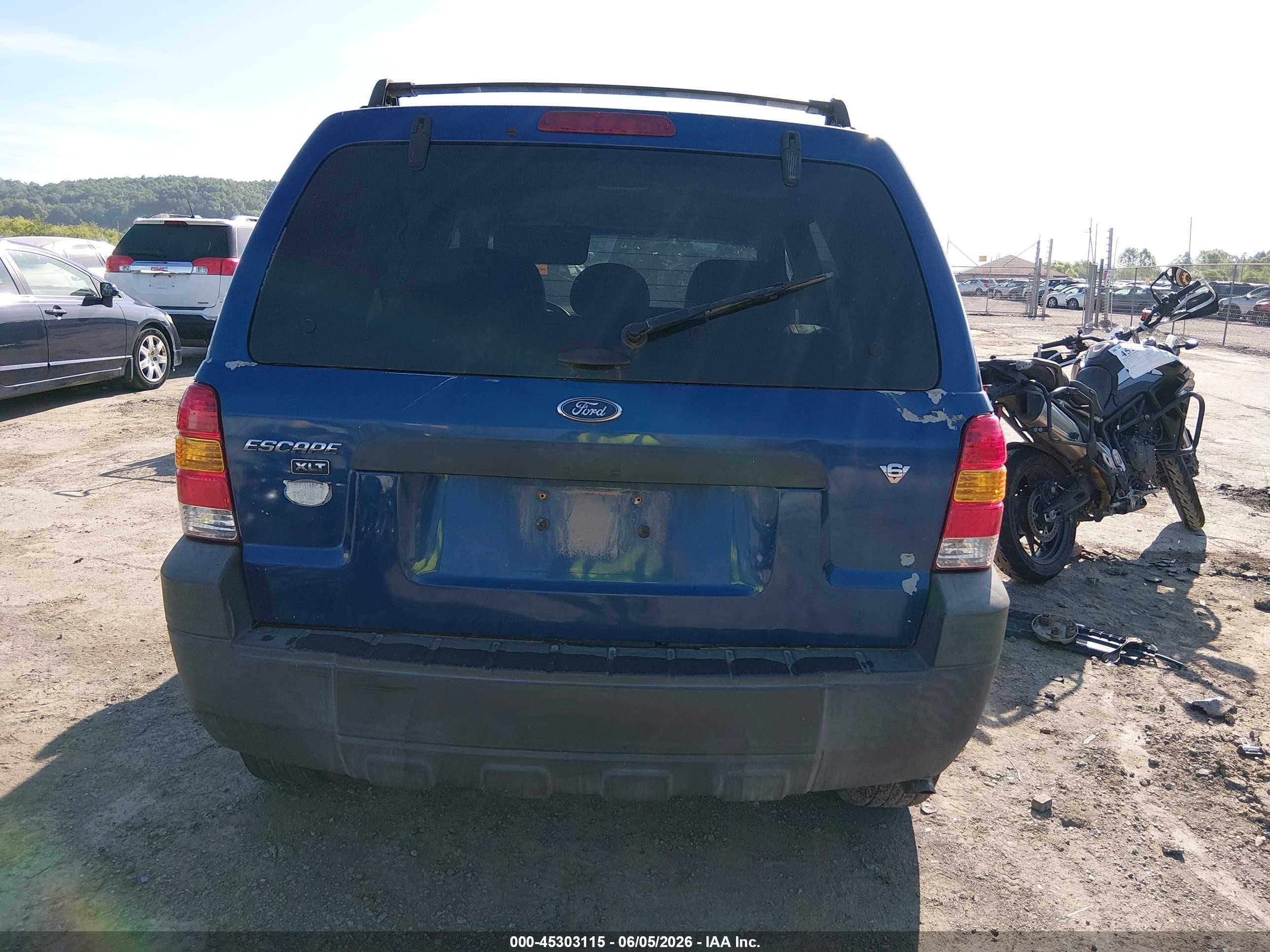 2007 Ford Escape Xlt/xlt Sport Blue vin: 1FMYU93197KB06263