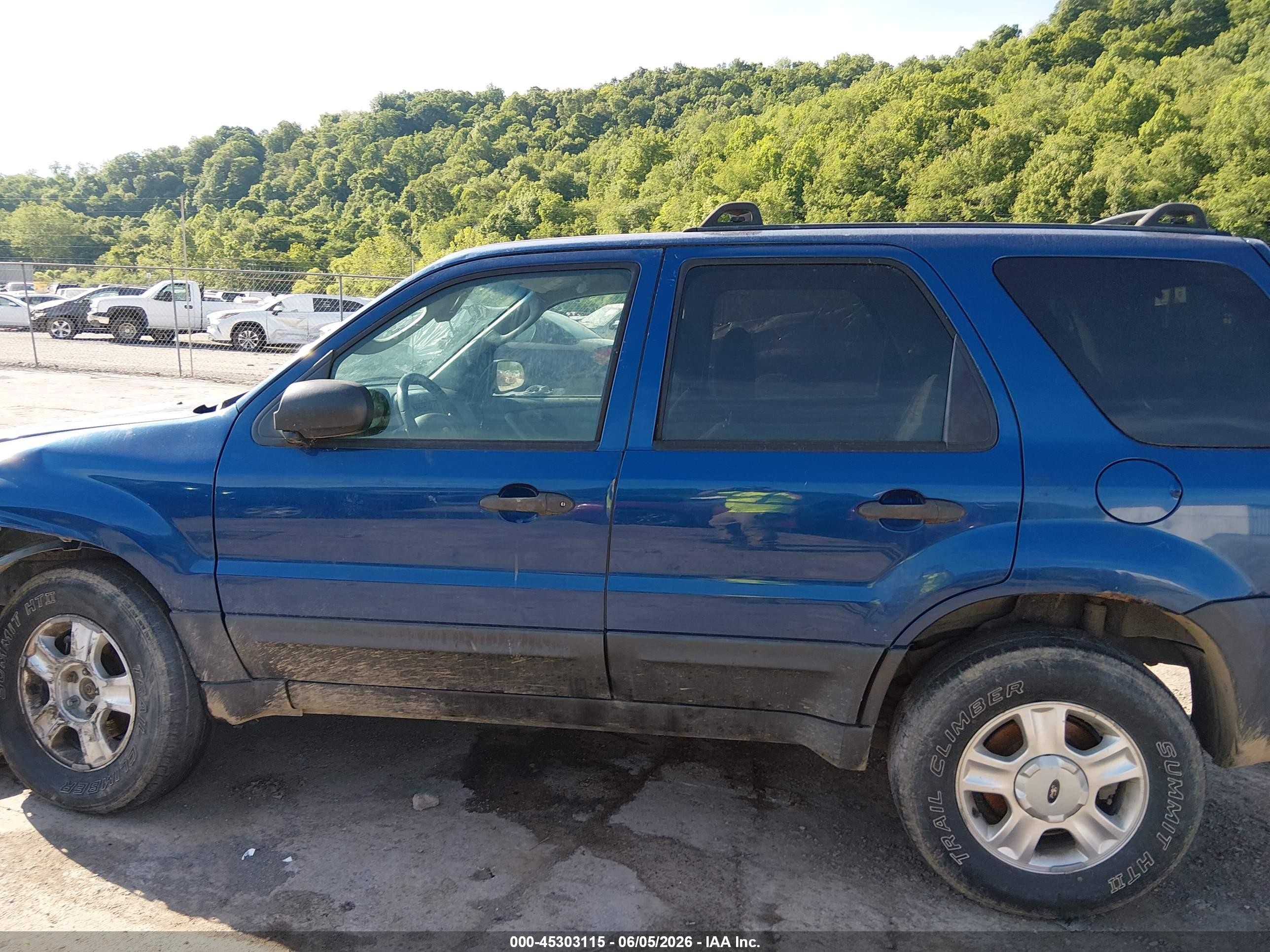 2007 Ford Escape Xlt/xlt Sport Blue vin: 1FMYU93197KB06263