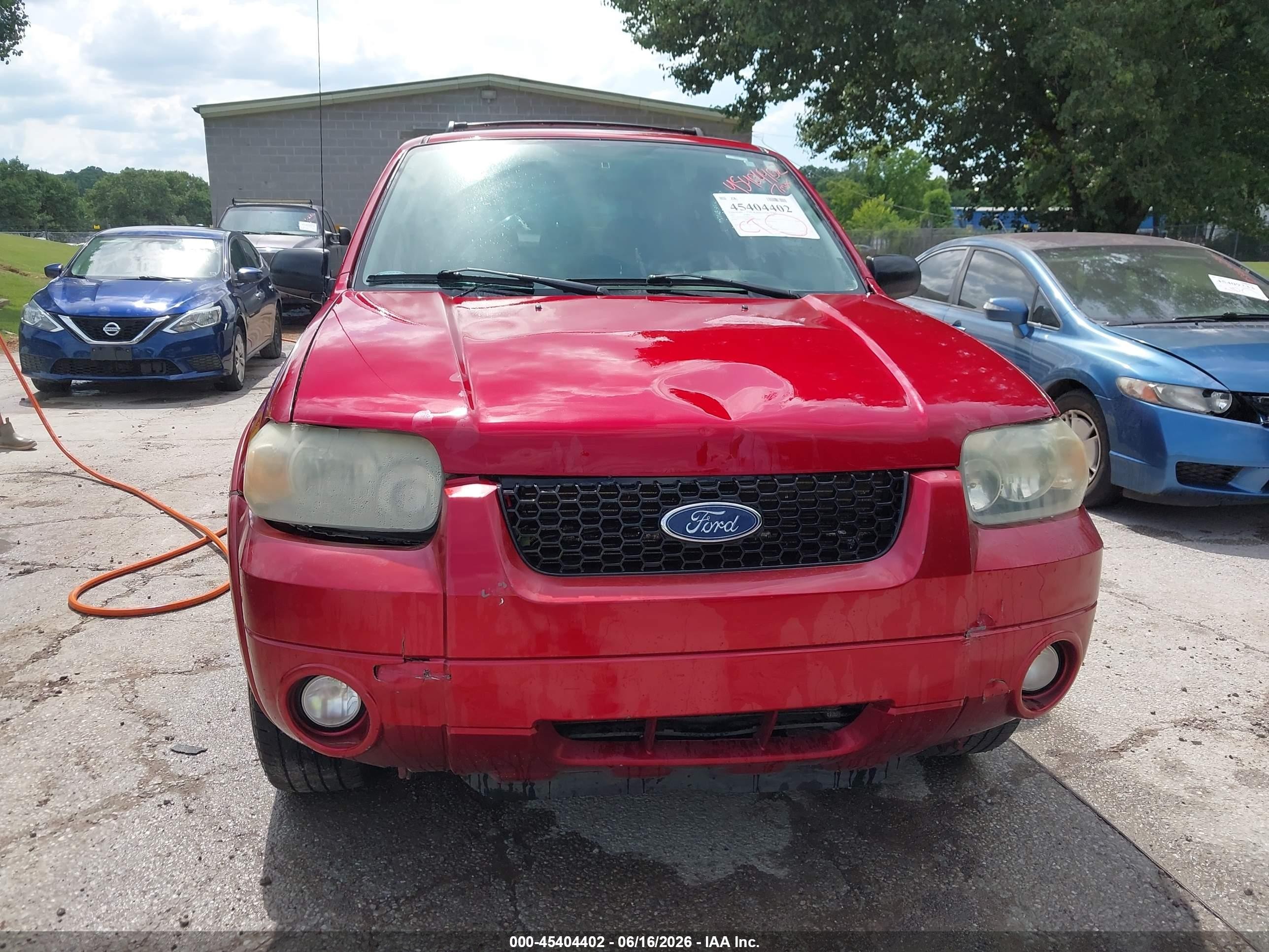 2007 Ford Escape Xlt/xlt Sport Red vin: 1FMYU93197KC03754