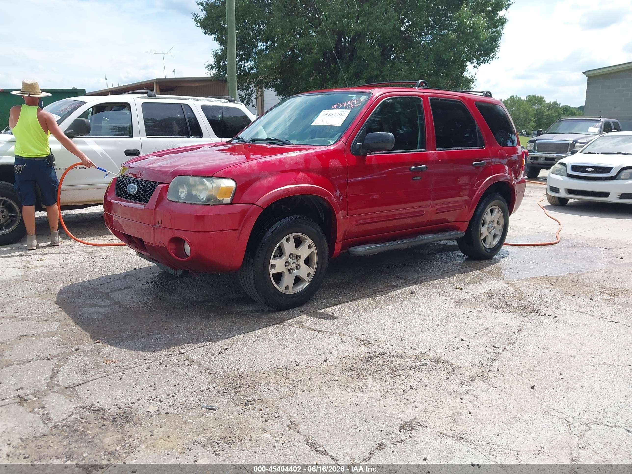 2007 Ford Escape Xlt/xlt Sport Red vin: 1FMYU93197KC03754