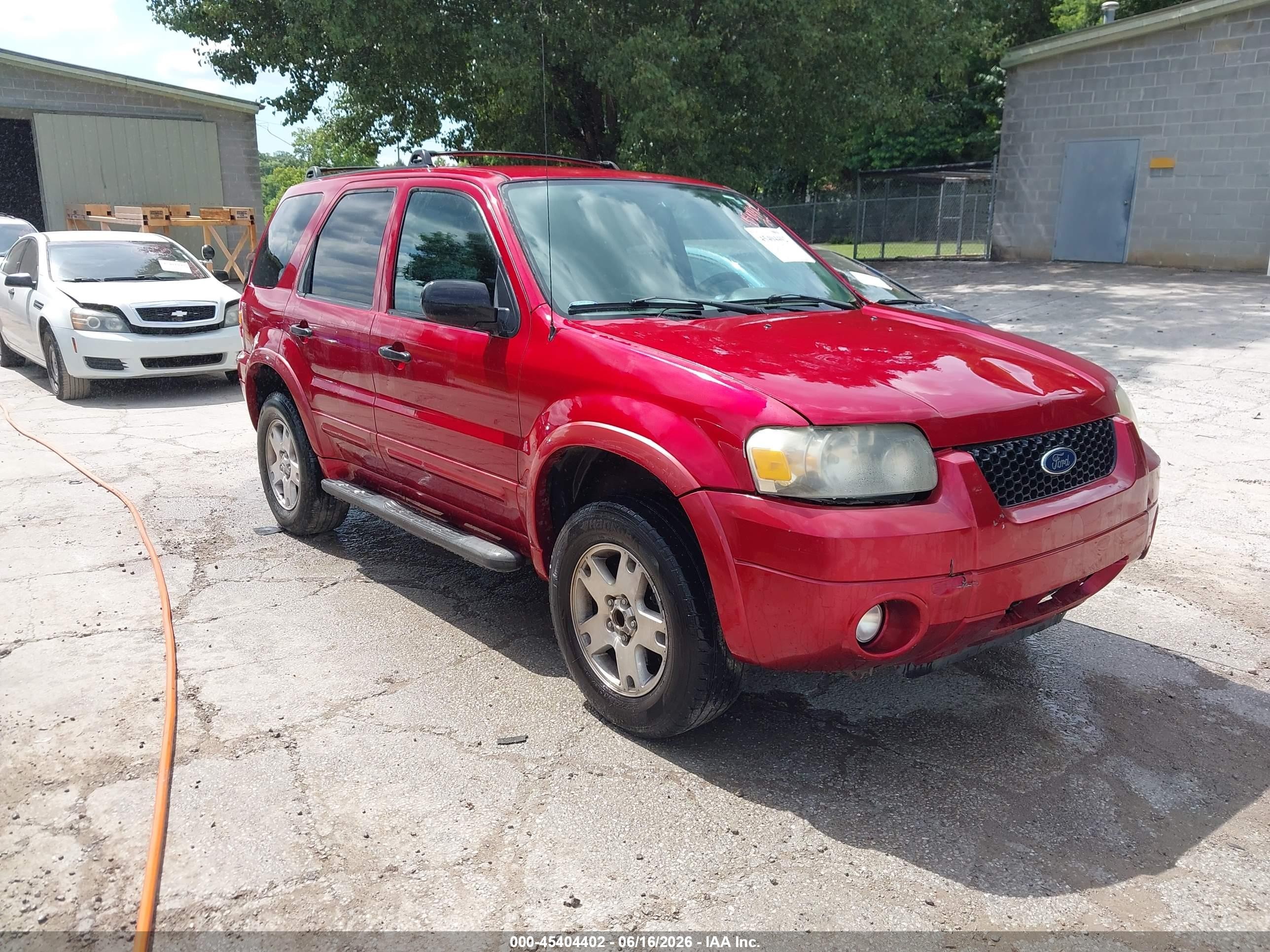 2007 Ford Escape Xlt/xlt Sport Red vin: 1FMYU93197KC03754
