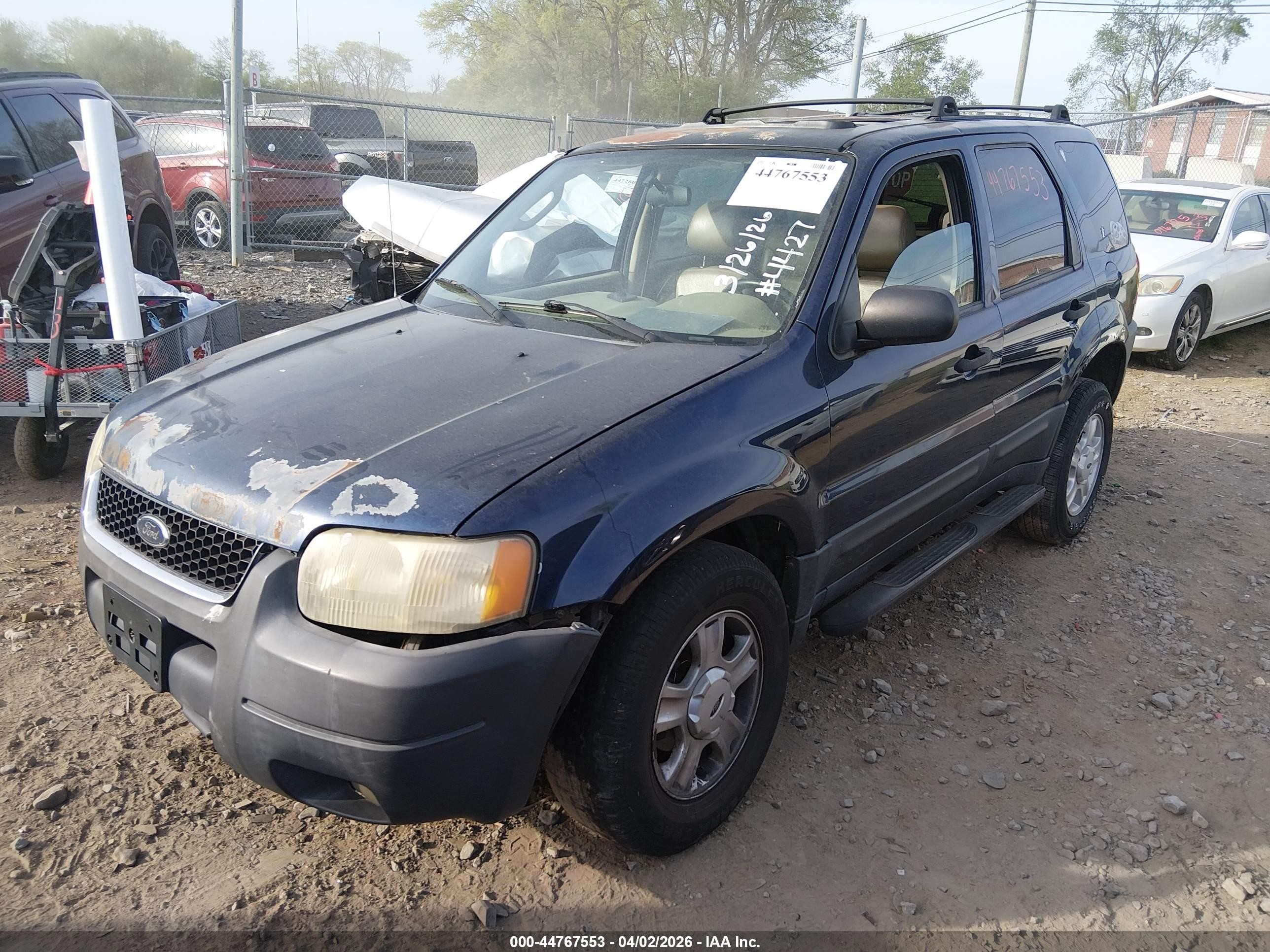 2003 Ford Escape Xlt Blue vin: 1FMYU931X3KB94427