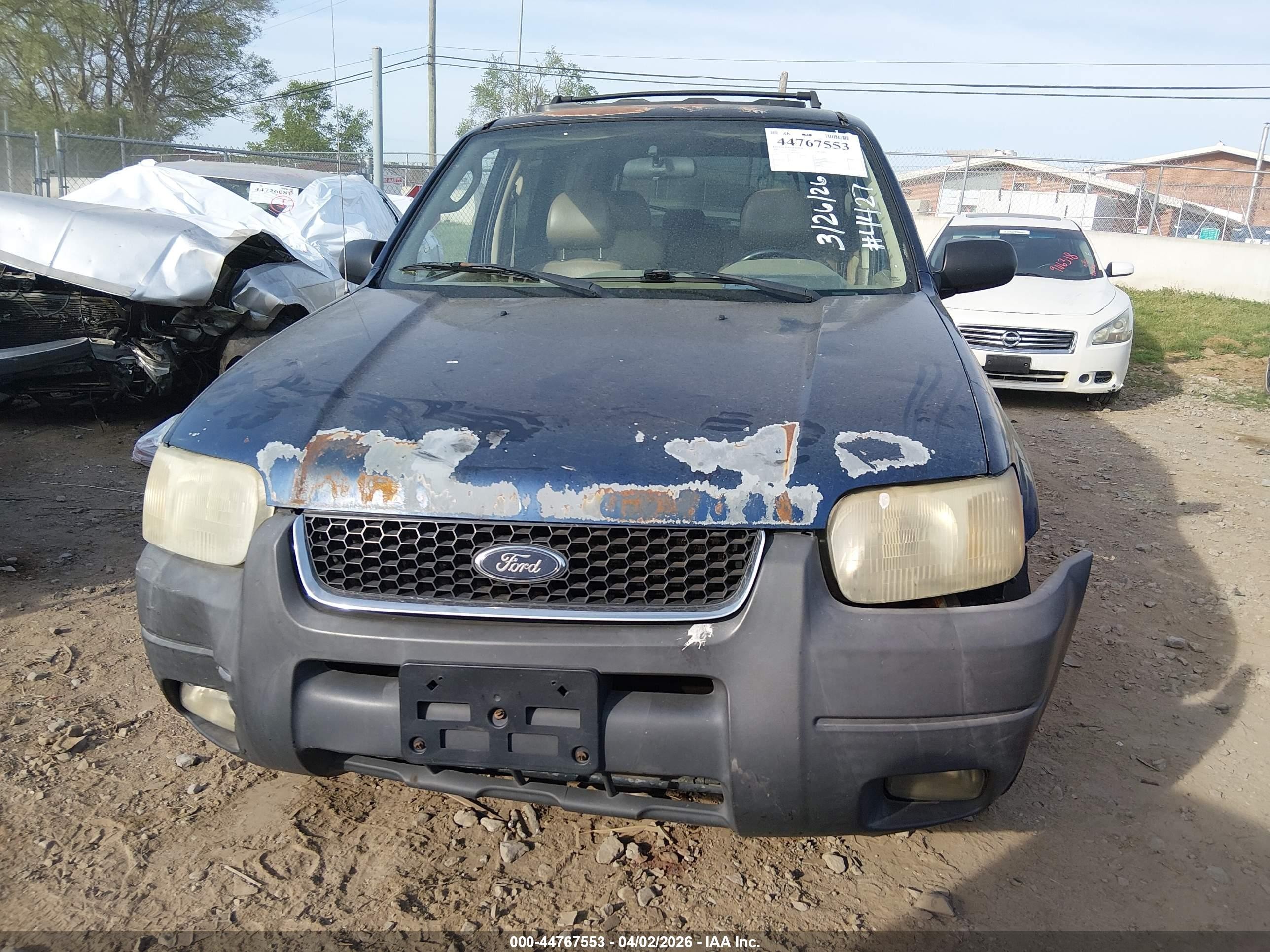 2003 Ford Escape Xlt Blue vin: 1FMYU931X3KB94427