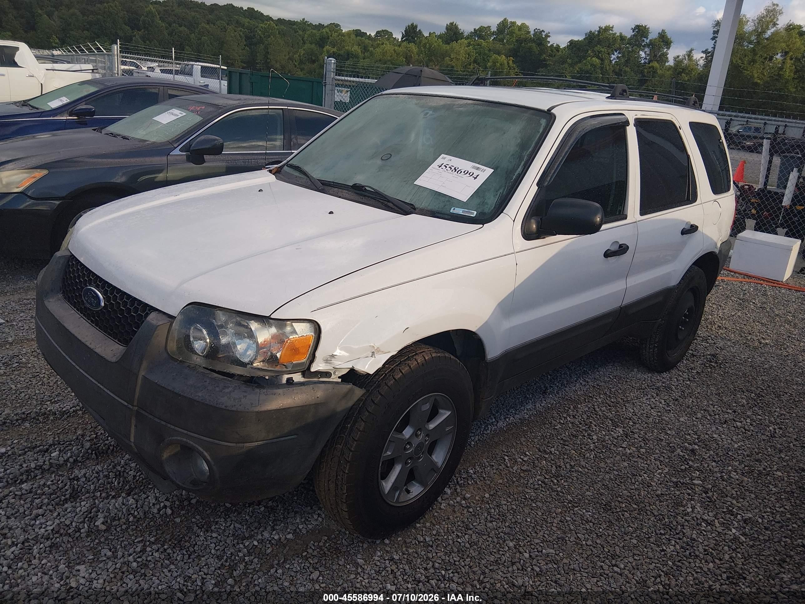 2005 Ford Escape Xlt White vin: 1FMYU931X5KA34812