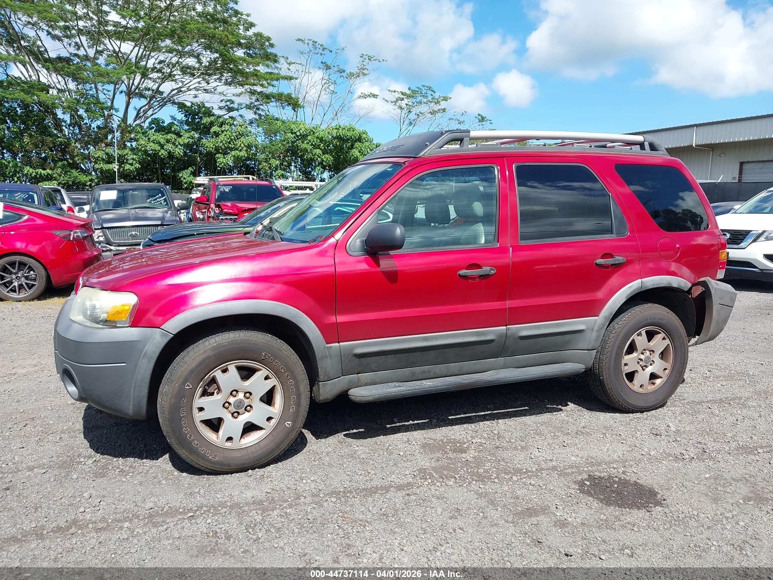 2005 Ford Escape Xlt Red vin: 1FMYU931X5KC46951
