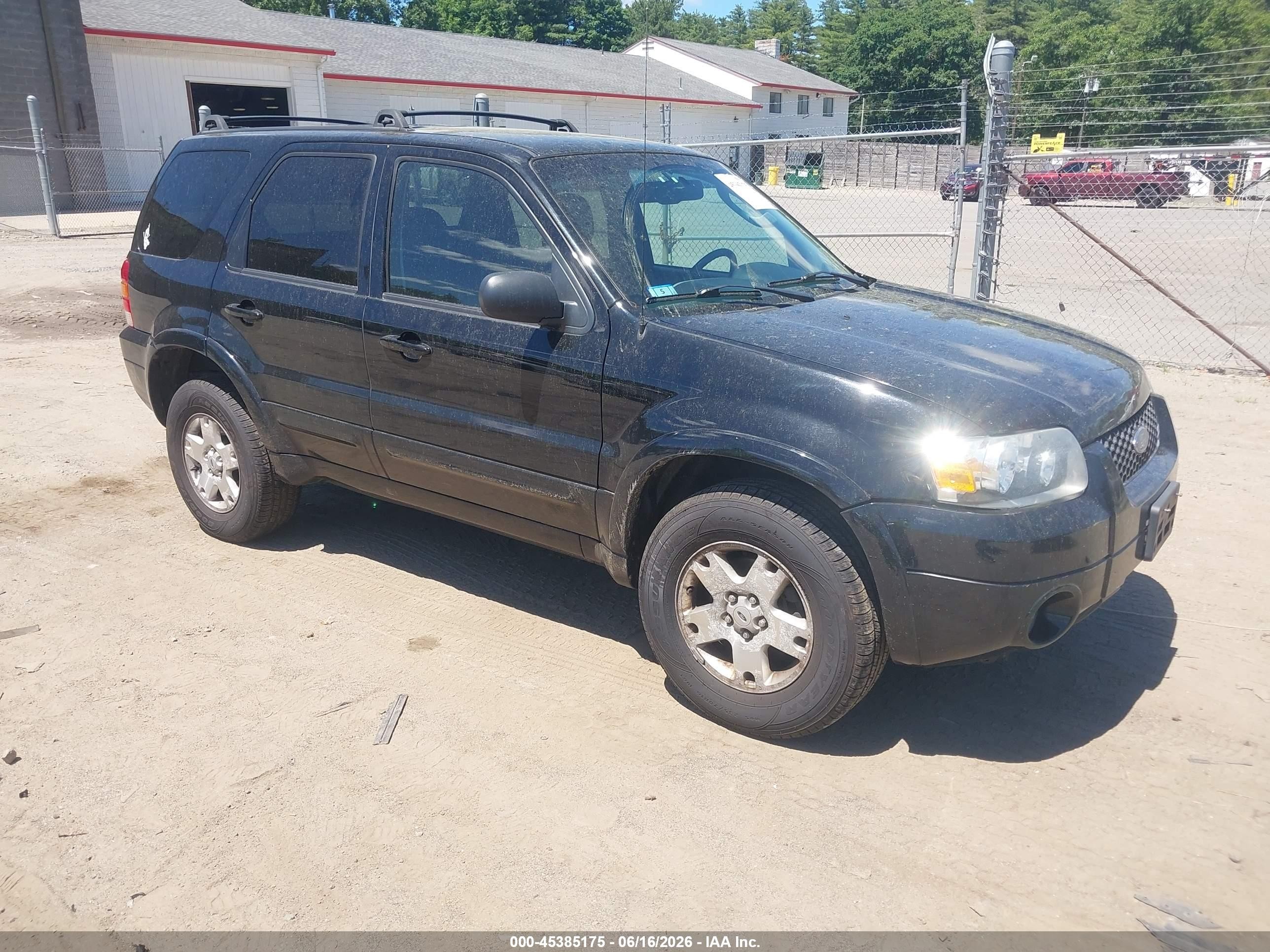 2006 Ford Escape Limited Черный vin: 1FMYU94116KD54231