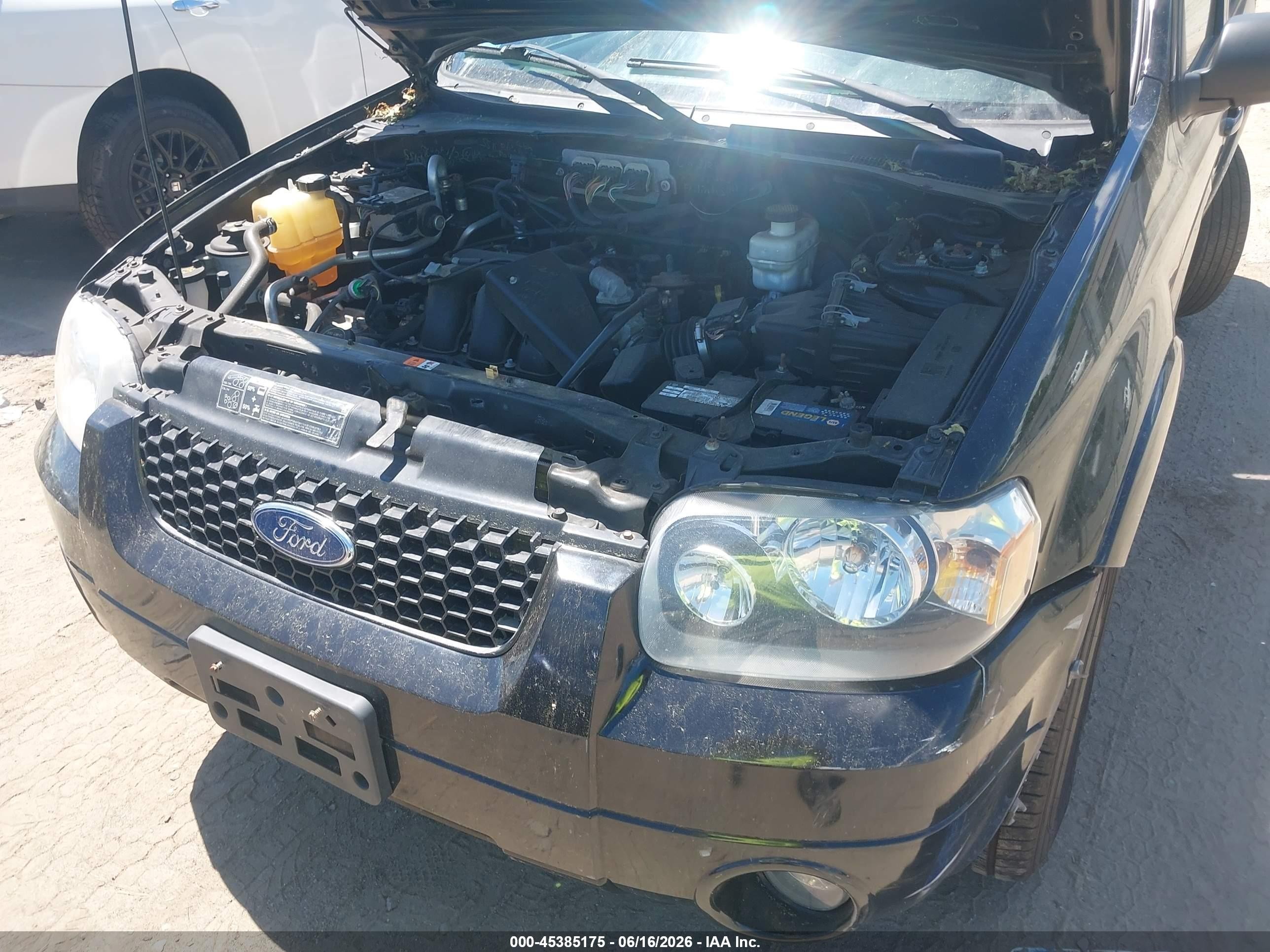 2006 Ford Escape Limited Черный vin: 1FMYU94116KD54231