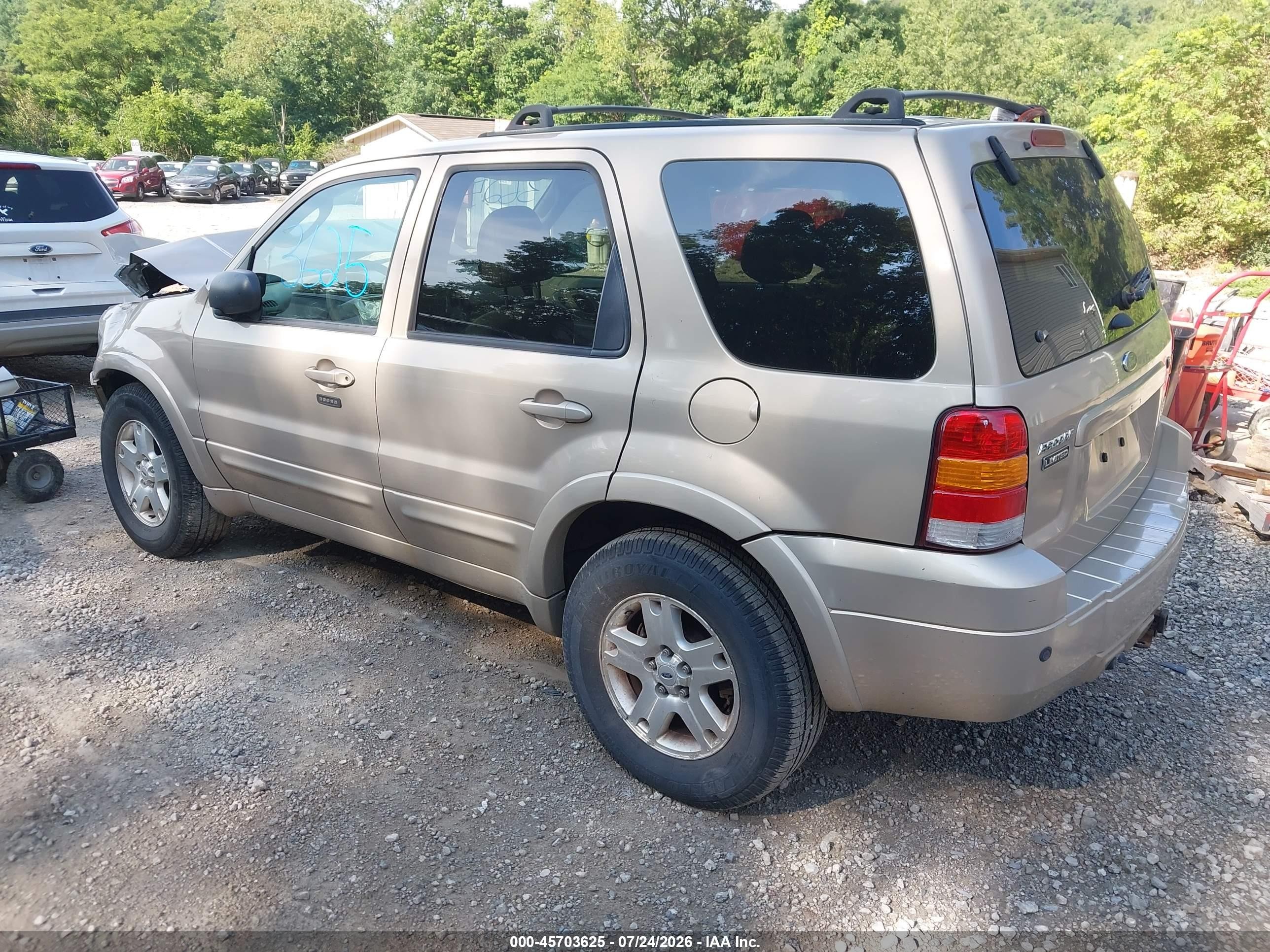 2007 Ford Escape Limited Beige vin: 1FMYU94117KA15244