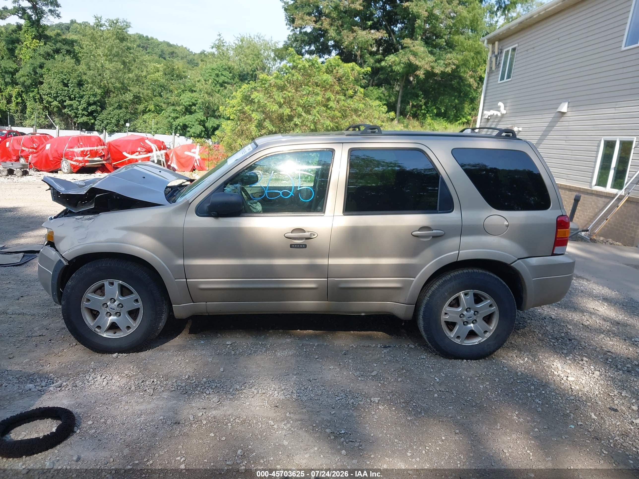 2007 Ford Escape Limited Beige vin: 1FMYU94117KA15244