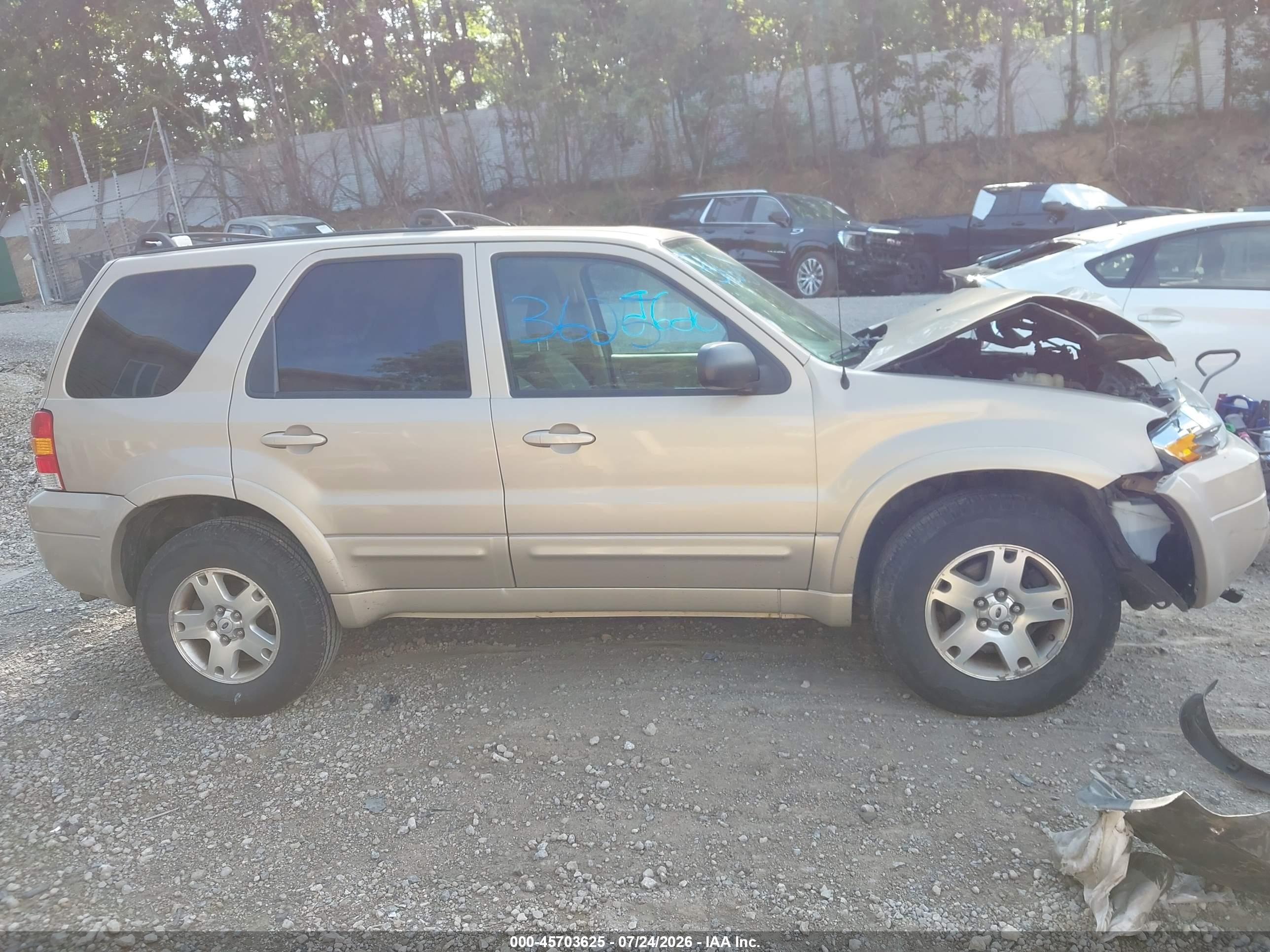 2007 Ford Escape Limited Beige vin: 1FMYU94117KA15244