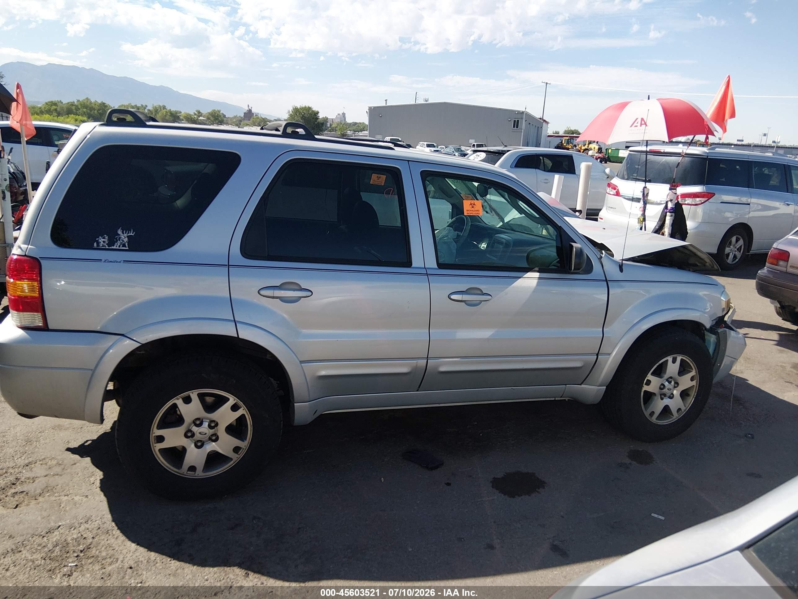 2005 Ford Escape Limited Silver vin: 1FMYU94145KB49792