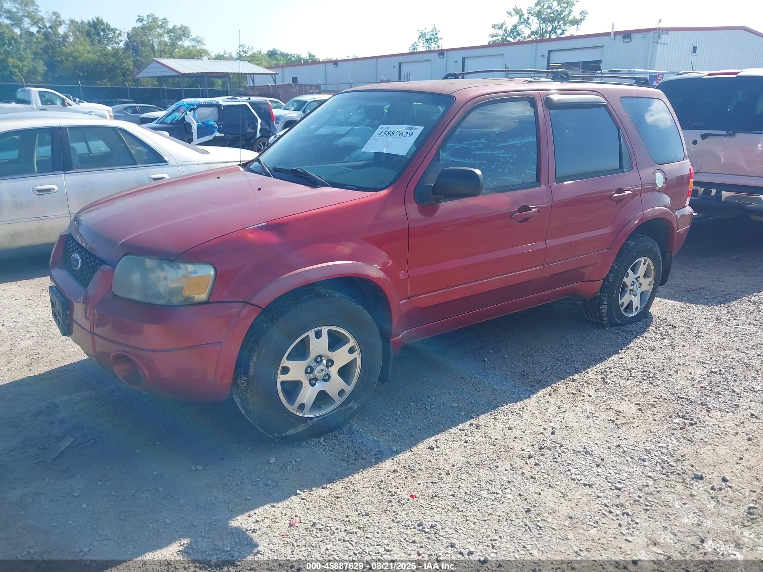 2005 Ford Escape Limited Red vin: 1FMYU941X5KA57103