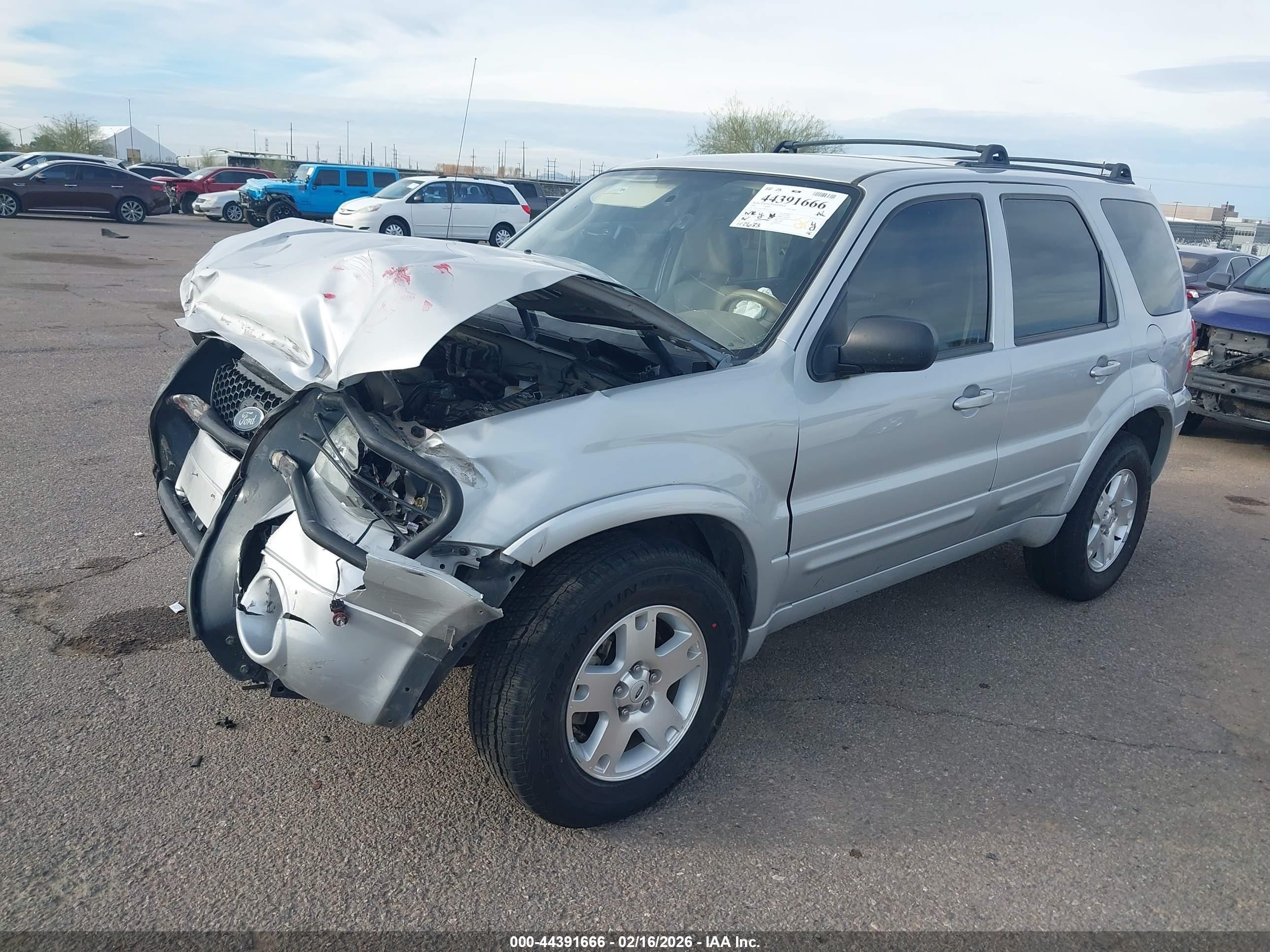 2006 Ford Escape Limited Silver vin: 1FMYU941X6KA61329