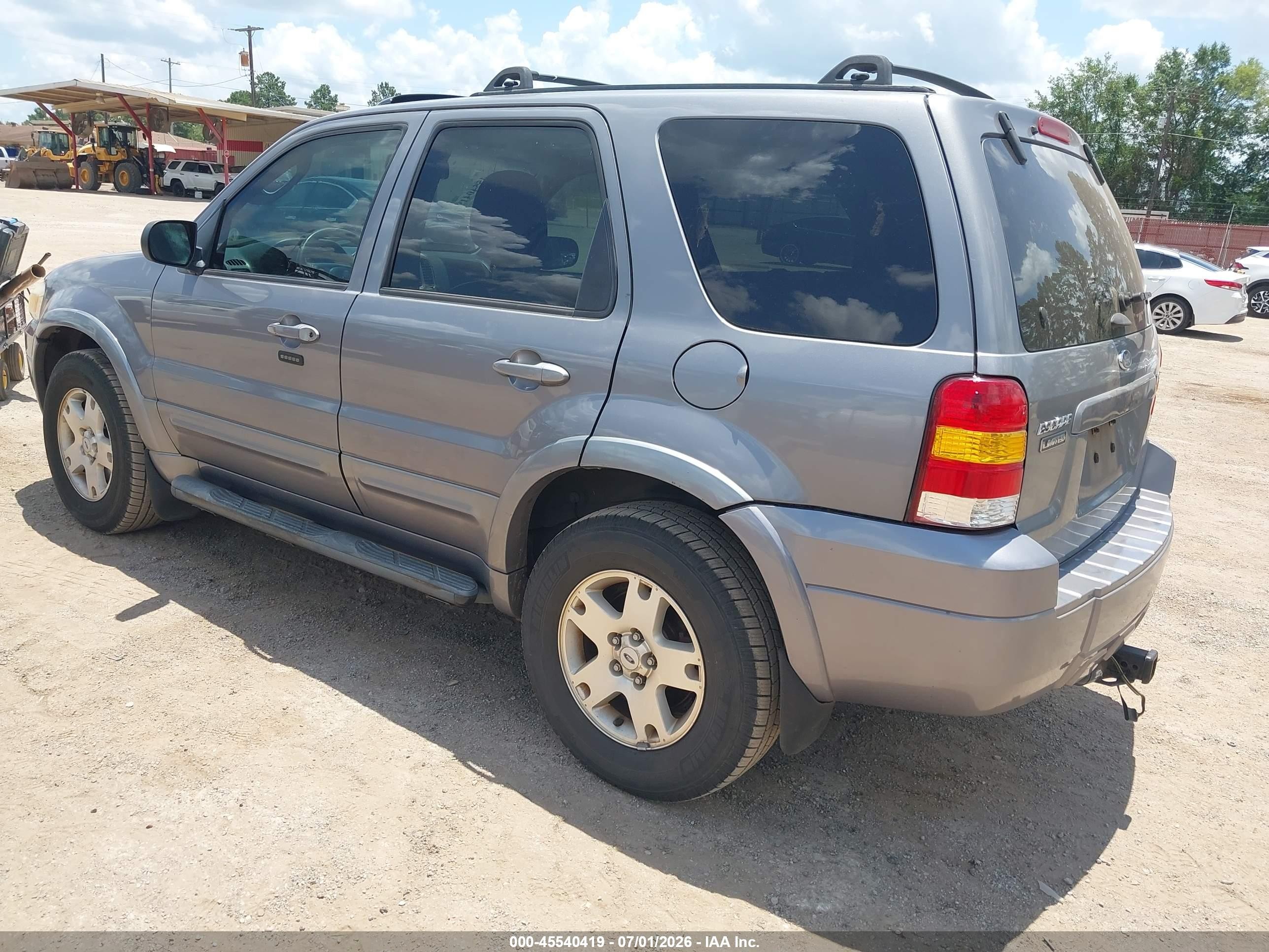 2007 Ford Escape Limited Blue vin: 1FMYU941X7KB68317