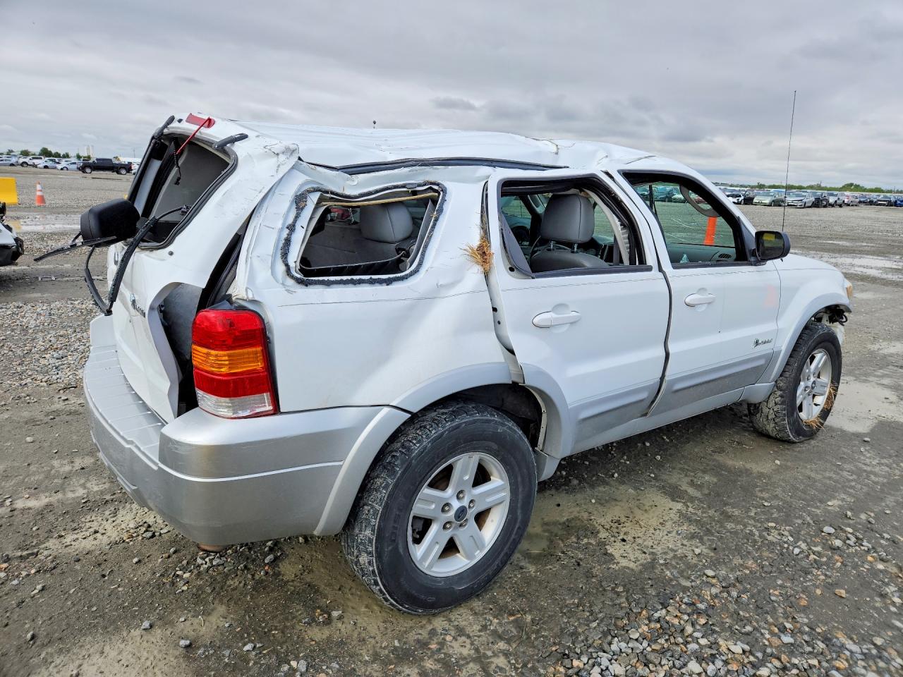 2005 Ford Escape Hev White vin: 1FMYU96H45KC45917