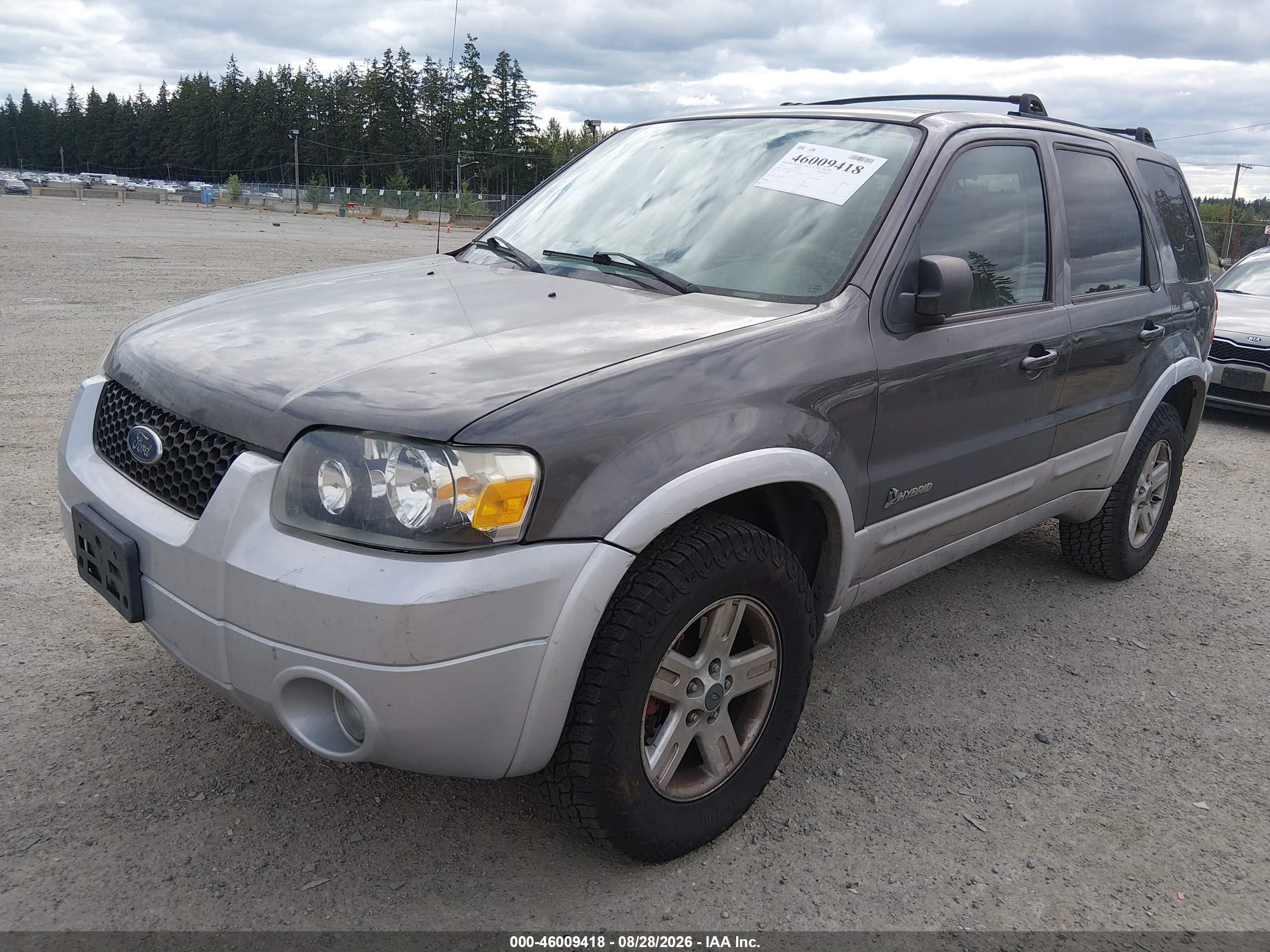 2005 Ford Escape Hybrid Серый vin: 1FMYU96H75KD30119