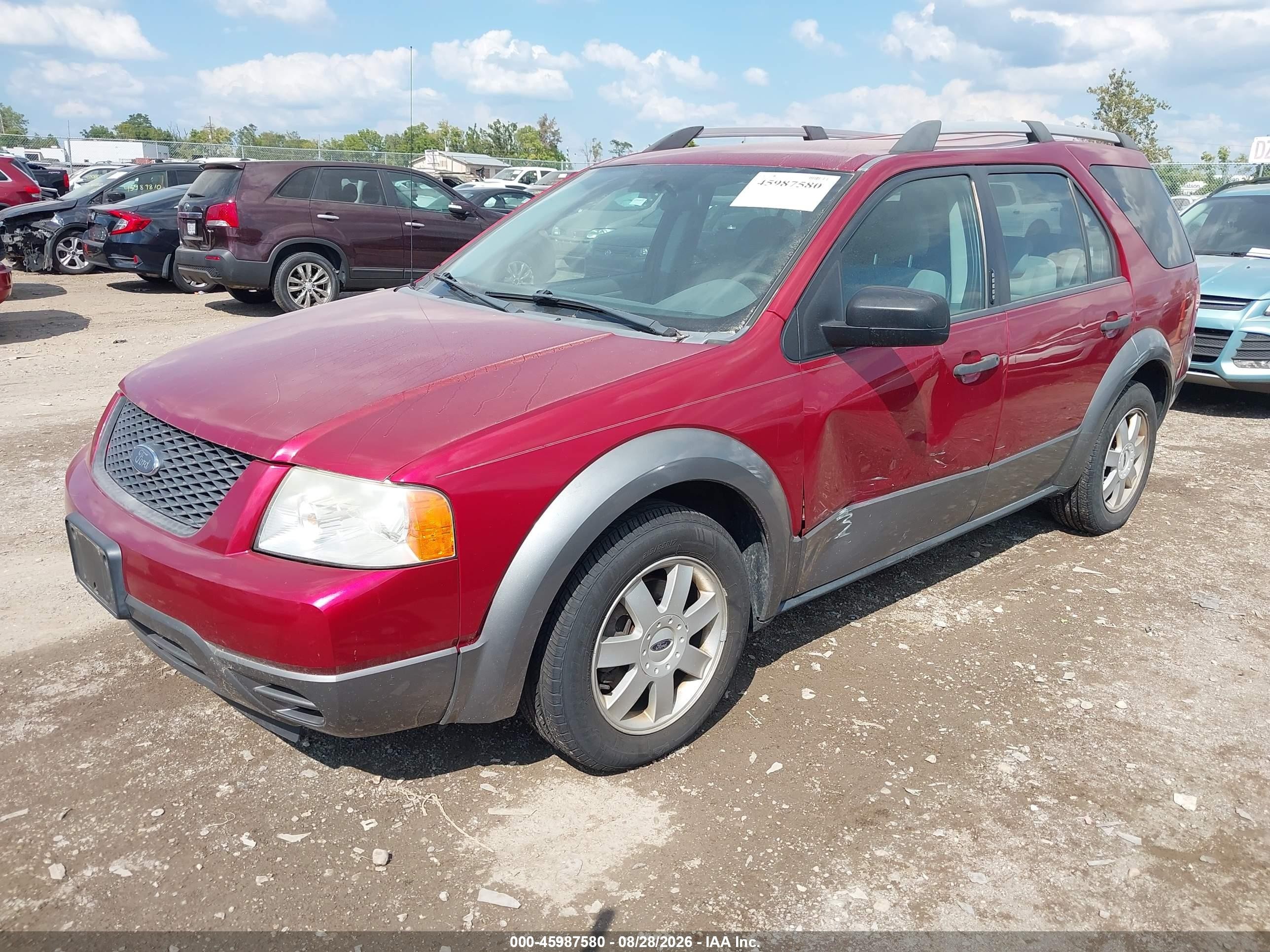 2005 Ford Freestyle Se Red vin: 1FMZK01115GA16422