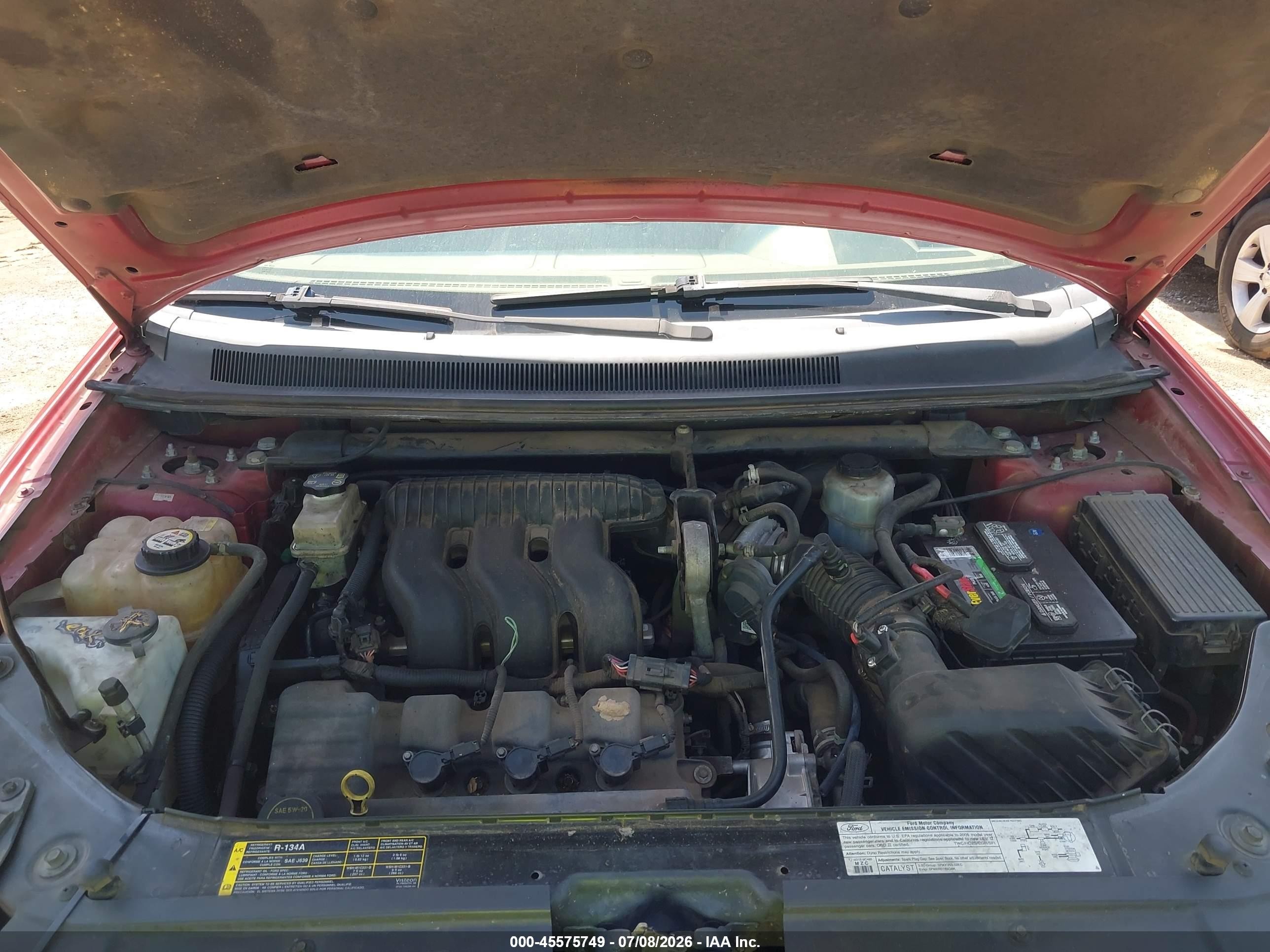 2005 Ford Freestyle Se Red vin: 1FMZK01115GA31552