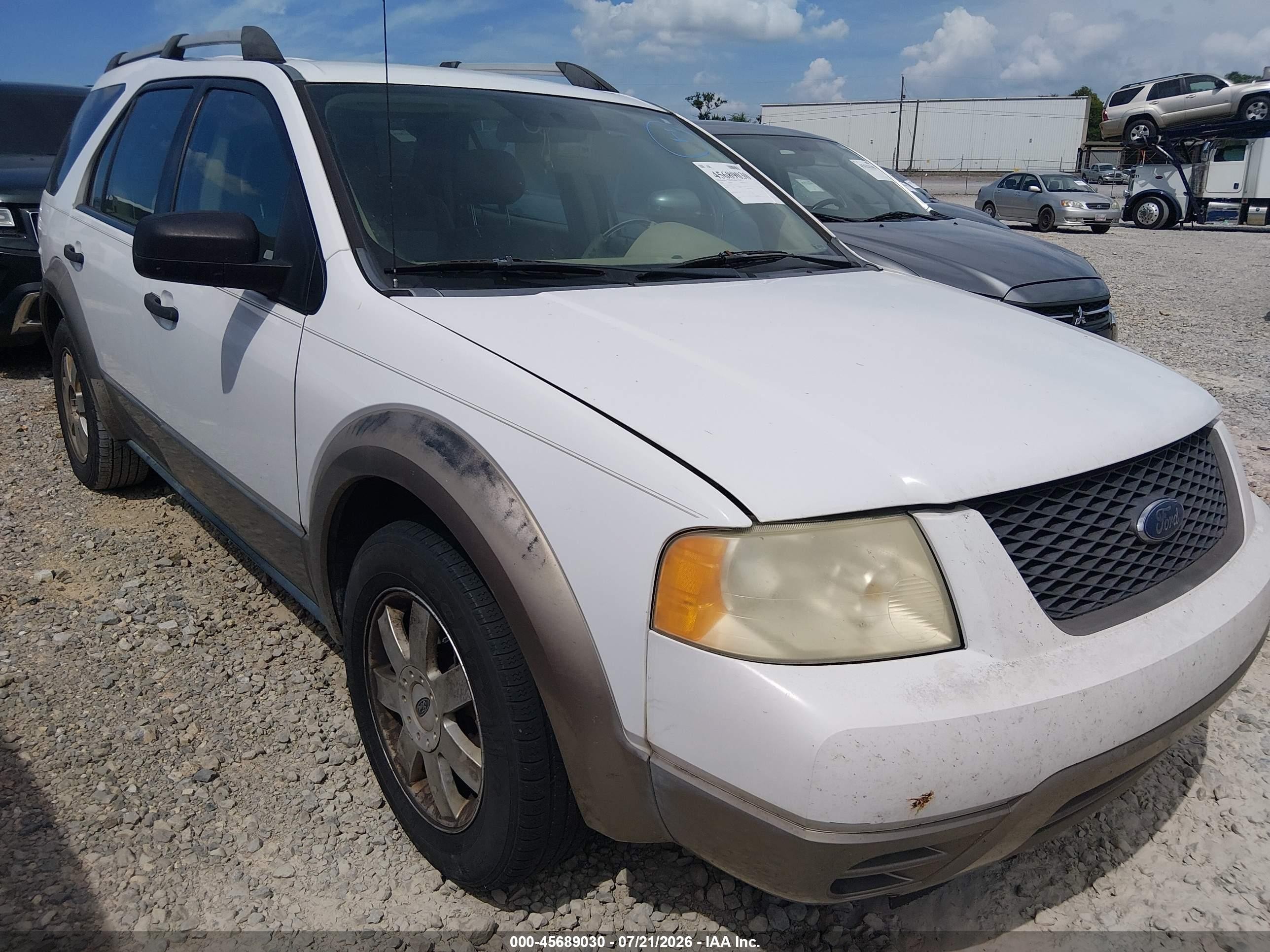 2006 Ford Freestyle Se White vin: 1FMZK01166GA41513