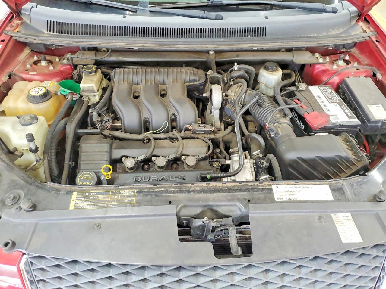 2007 Ford Freestyle Sel Red vin: 1FMZK02157GA00239