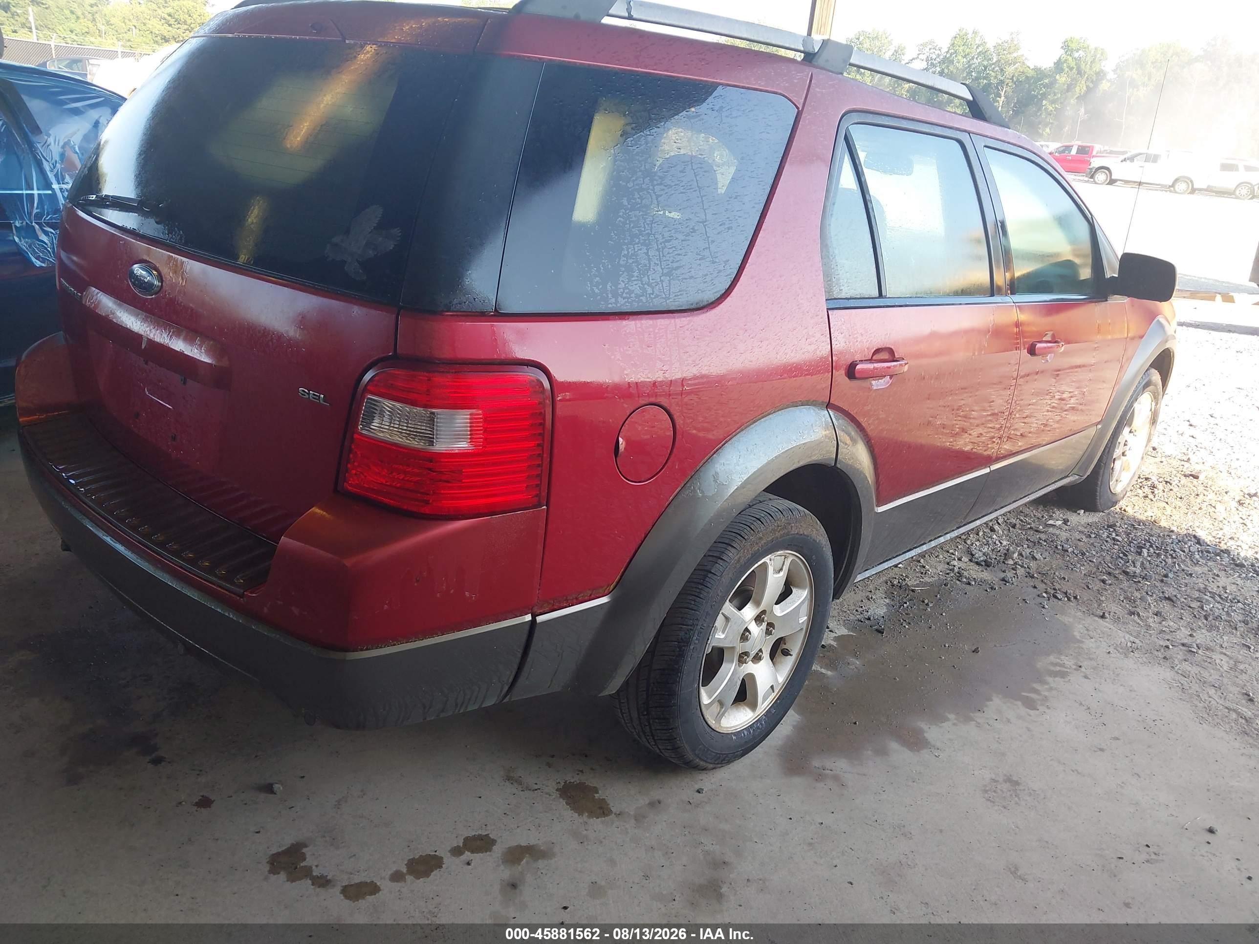 2006 Ford Freestyle Sel Красный vin: 1FMZK02166GA53594
