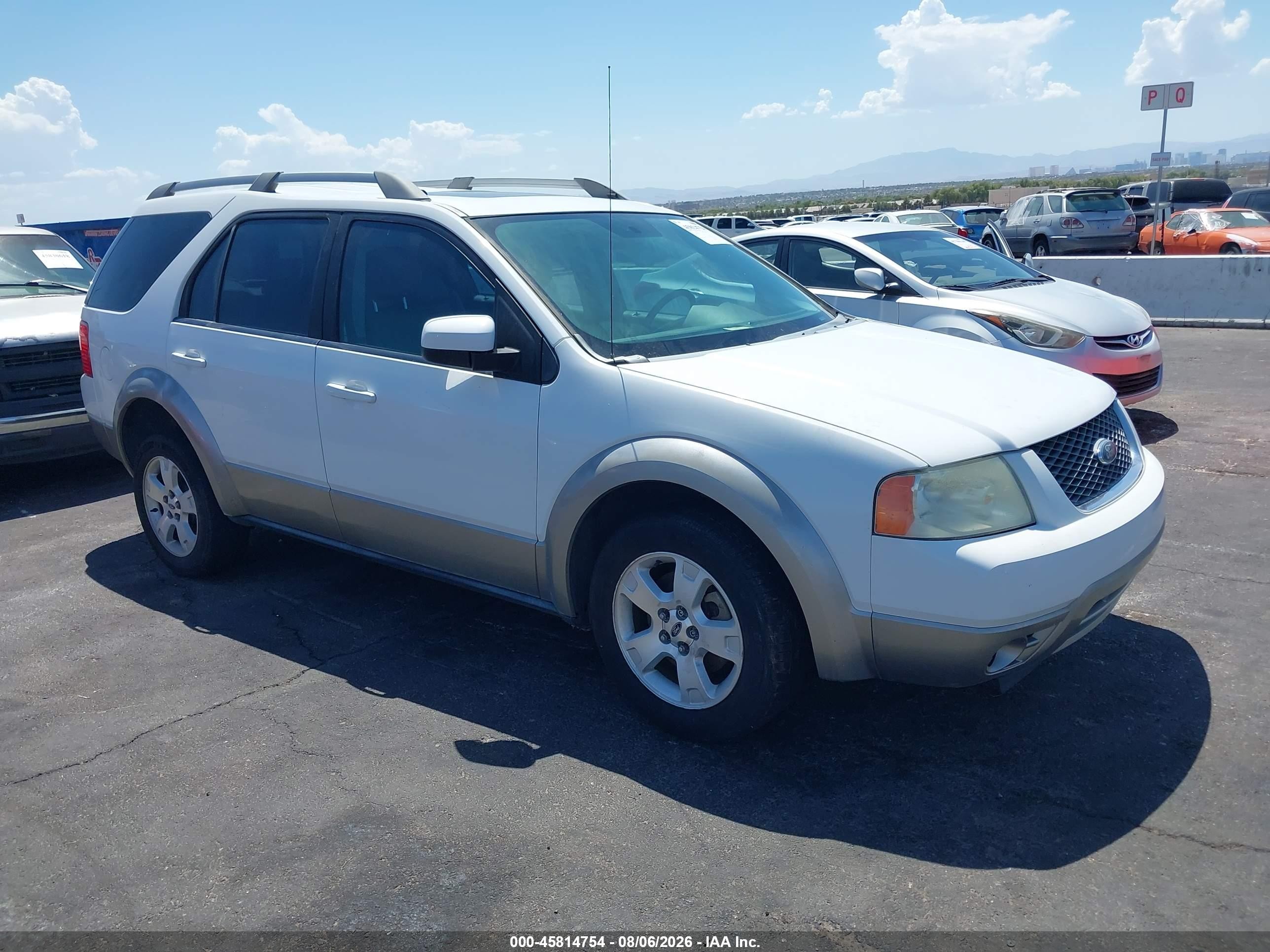 2006 Ford Freestyle Sel White vin: 1FMZK02176GA31572