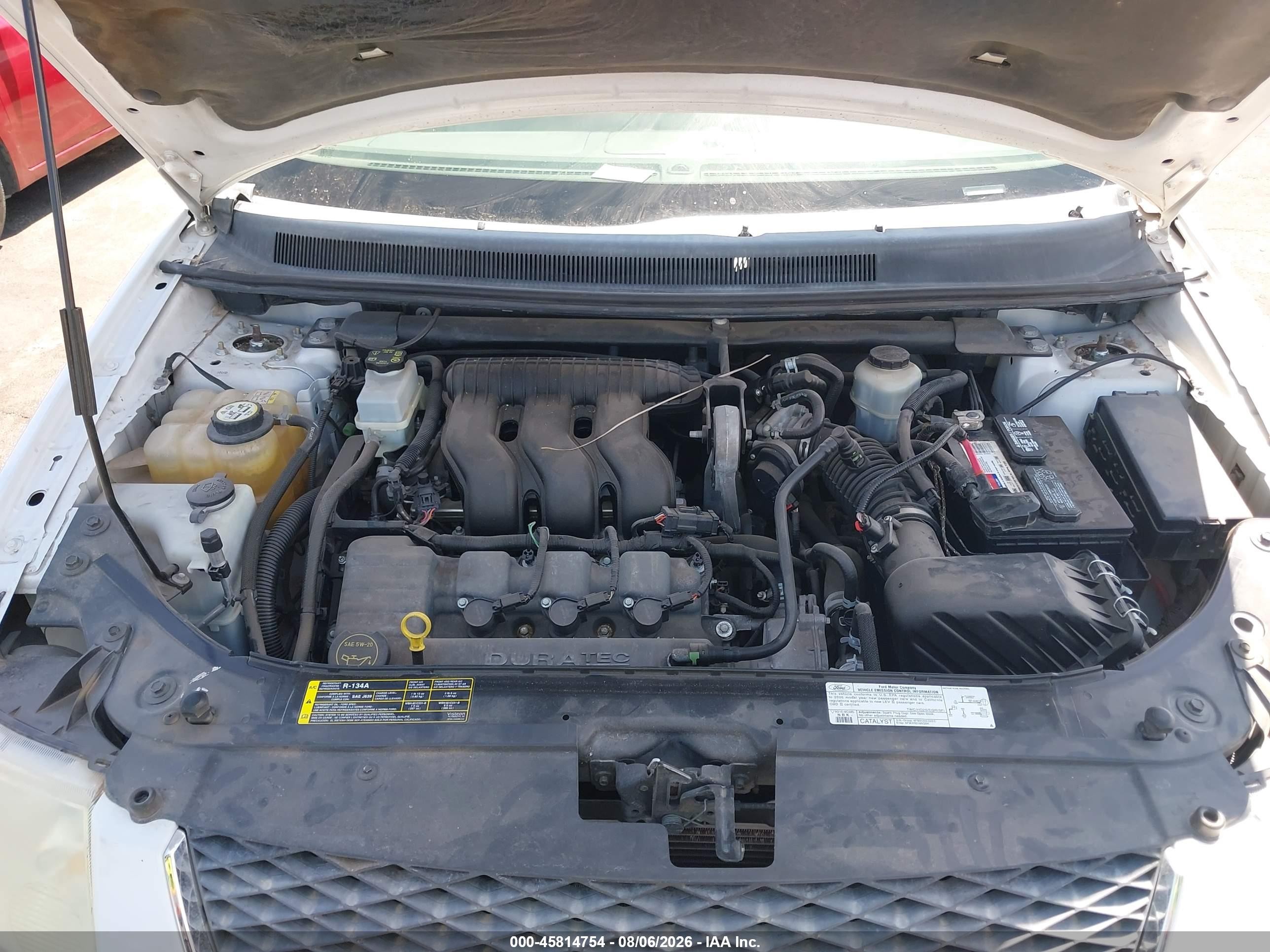 2006 Ford Freestyle Sel White vin: 1FMZK02176GA31572