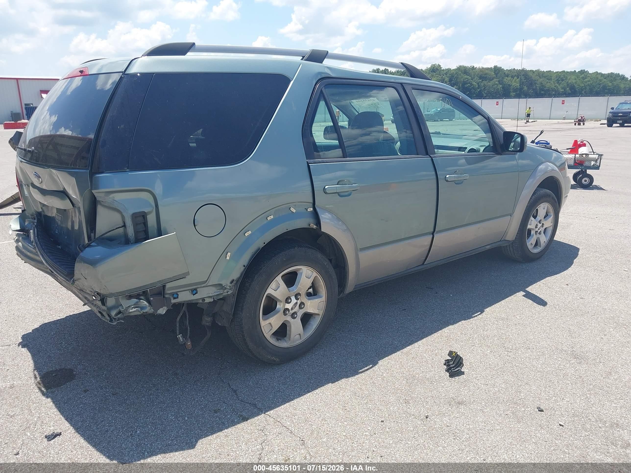 2005 Ford Freestyle Sel Teal vin: 1FMZK02185GA43602