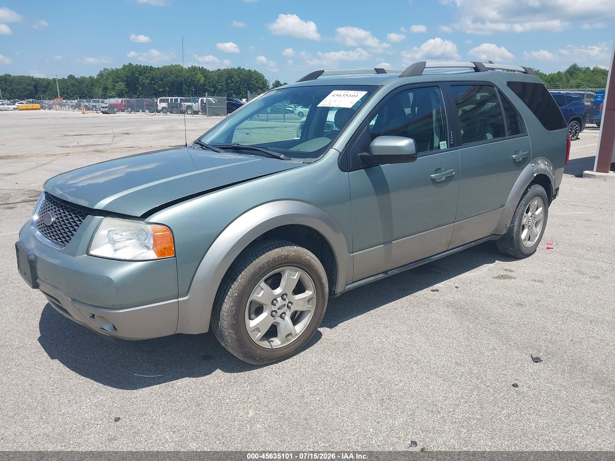 2005 Ford Freestyle Sel Teal vin: 1FMZK02185GA43602