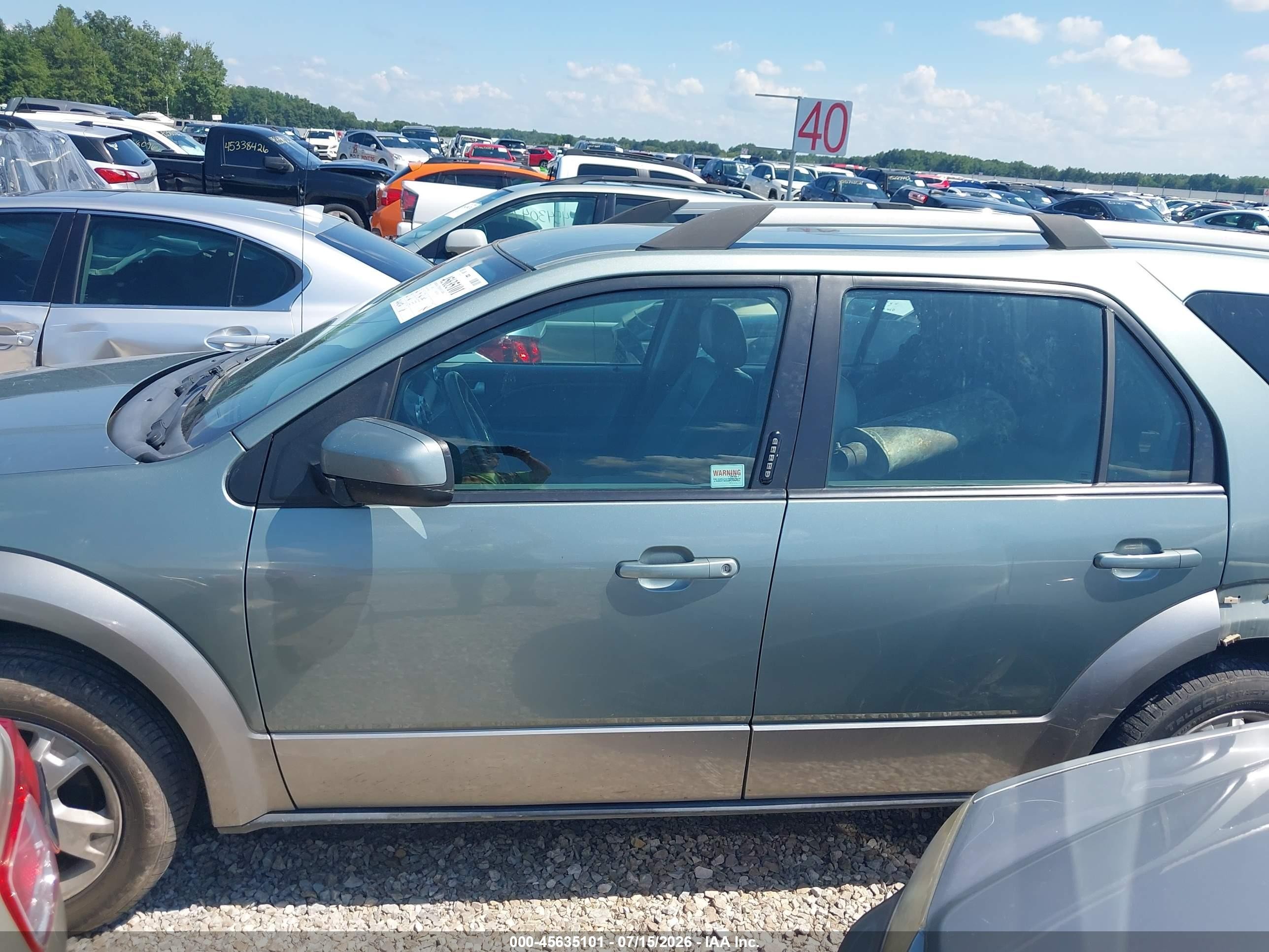 2005 Ford Freestyle Sel Teal vin: 1FMZK02185GA43602