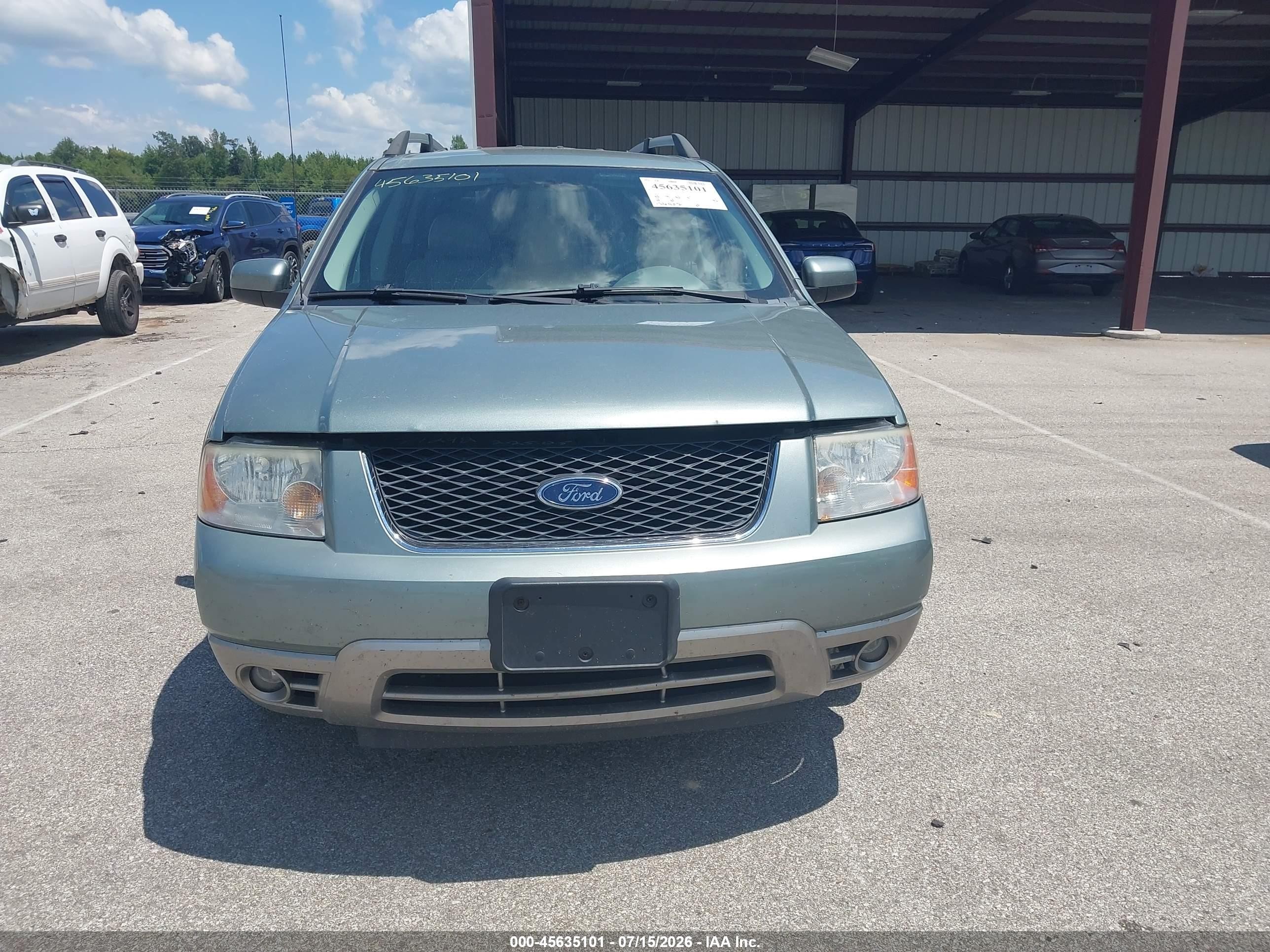 2005 Ford Freestyle Sel Teal vin: 1FMZK02185GA43602