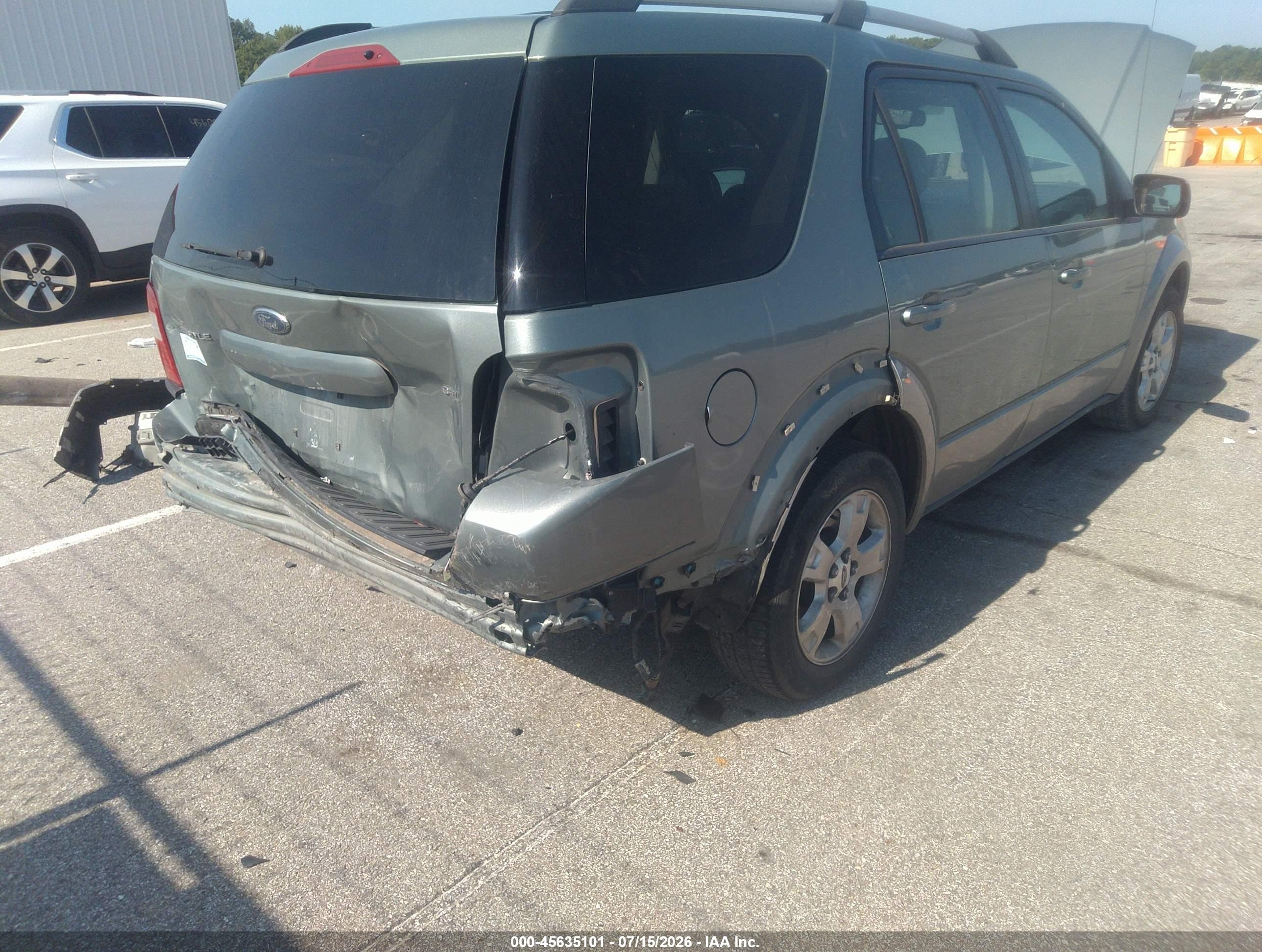 2005 Ford Freestyle Sel Teal vin: 1FMZK02185GA43602
