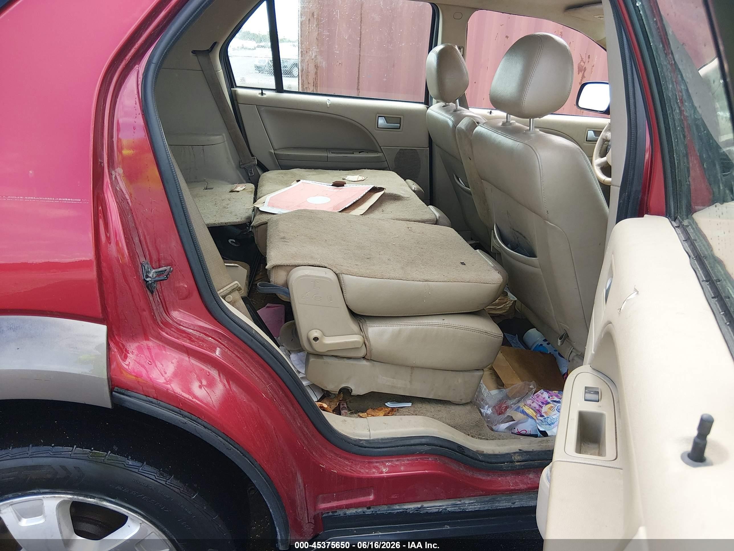 2006 Ford Freestyle Sel Red vin: 1FMZK02196GA16197