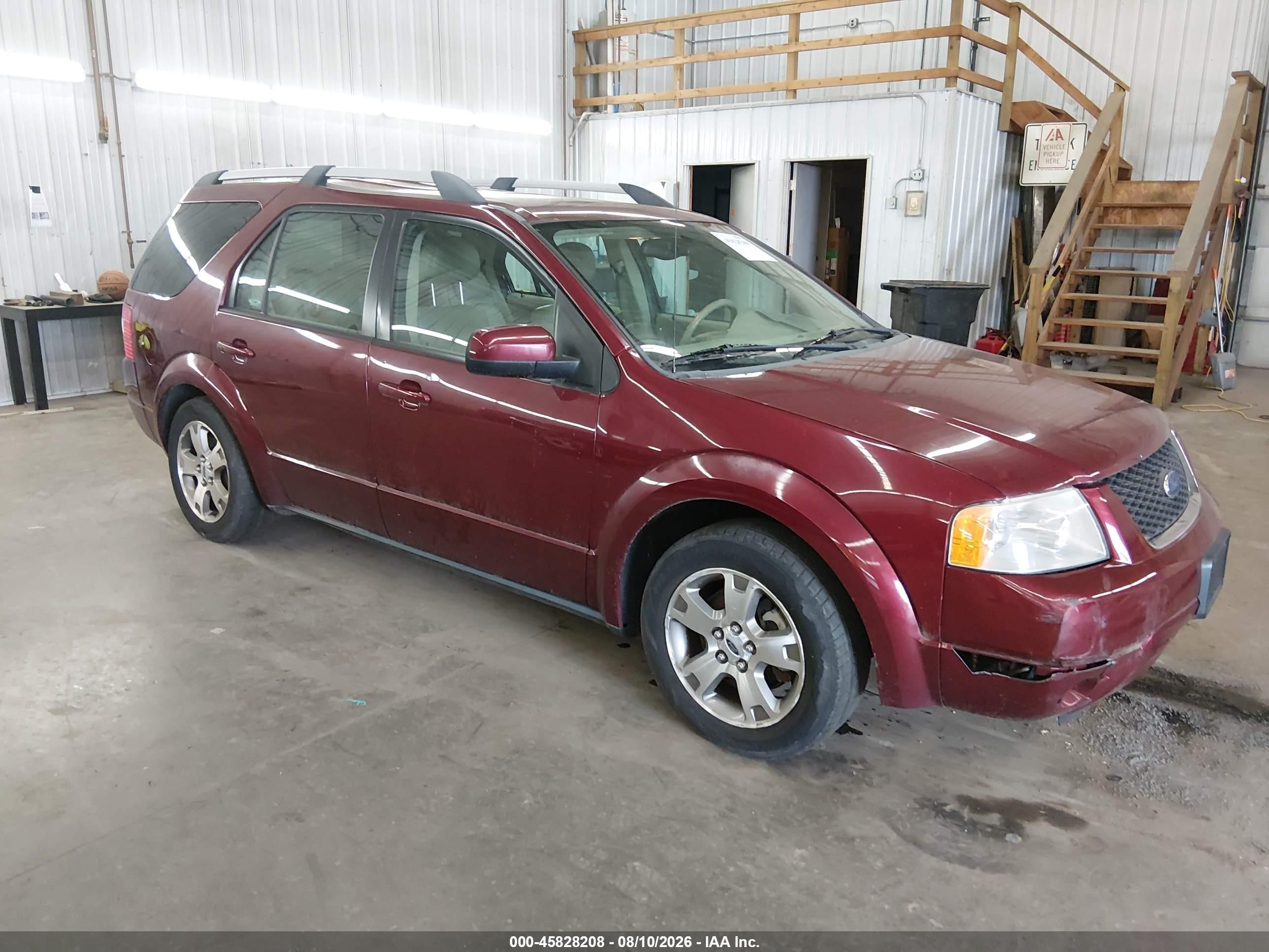 2005 Ford Freestyle Limited Red vin: 1FMZK031X5GA64420