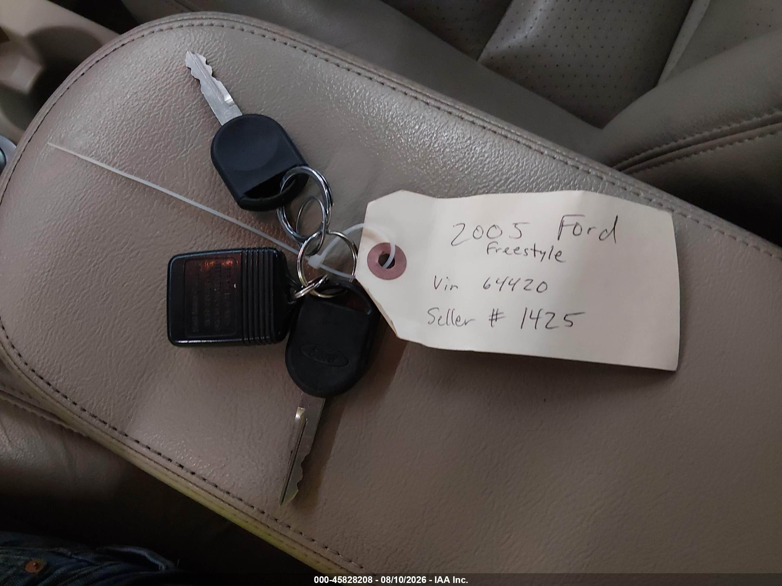 2005 Ford Freestyle Limited Red vin: 1FMZK031X5GA64420