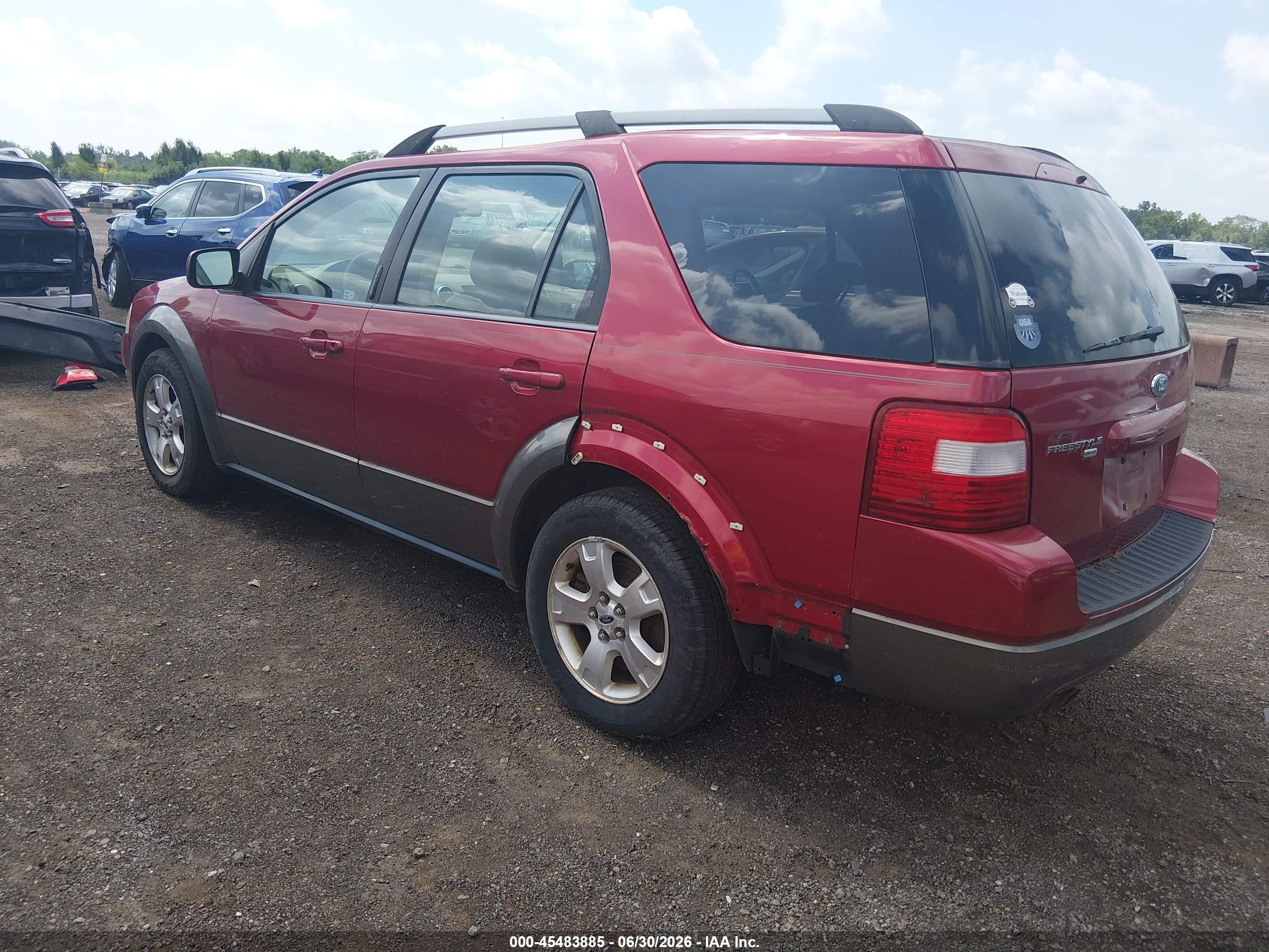 2006 Ford Freestyle Sel Red vin: 1FMZK051X6GA25129