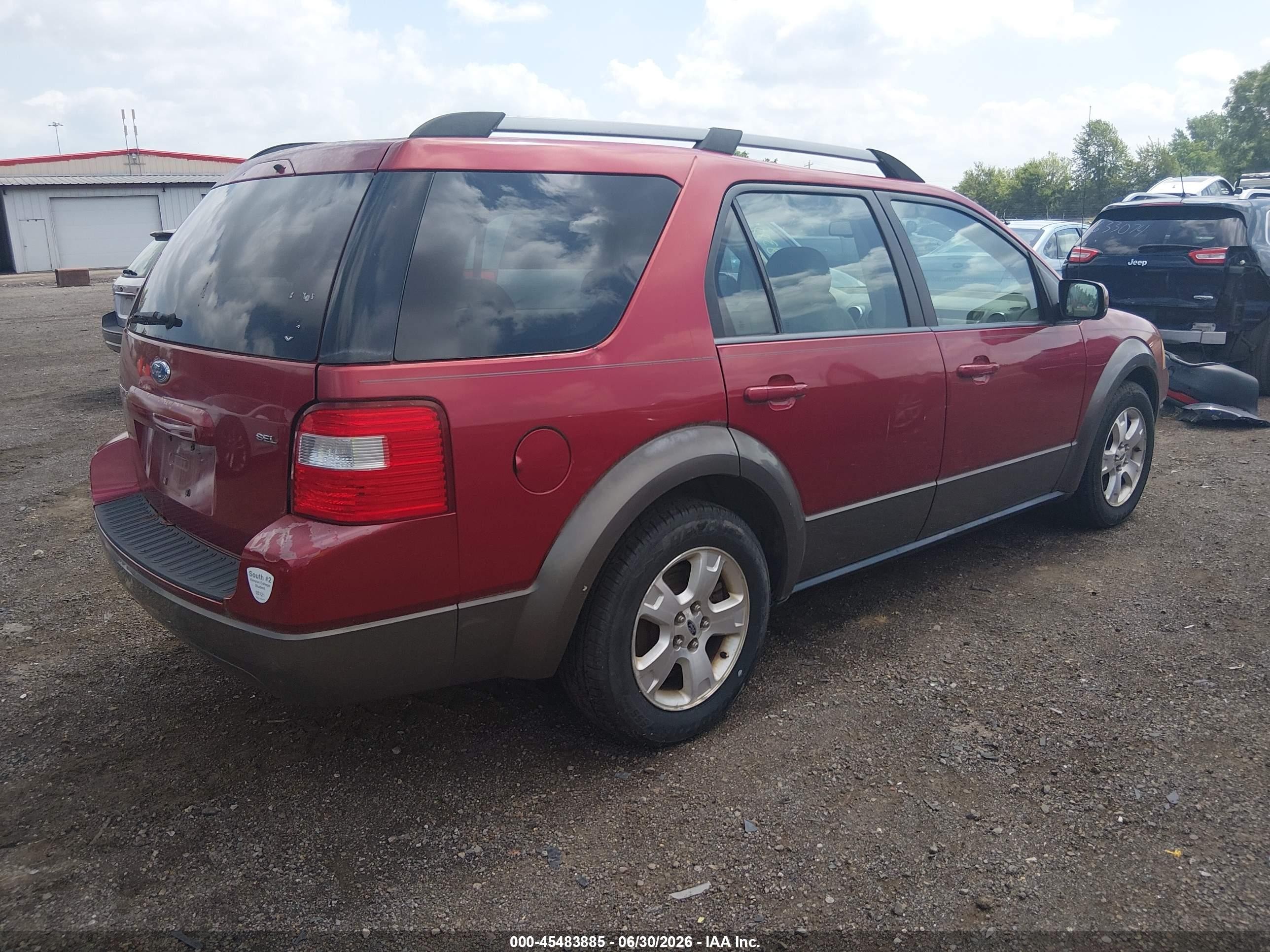2006 Ford Freestyle Sel Red vin: 1FMZK051X6GA25129