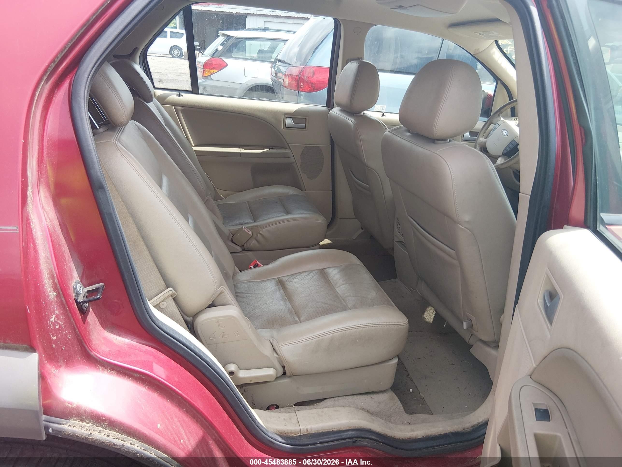 2006 Ford Freestyle Sel Red vin: 1FMZK051X6GA25129