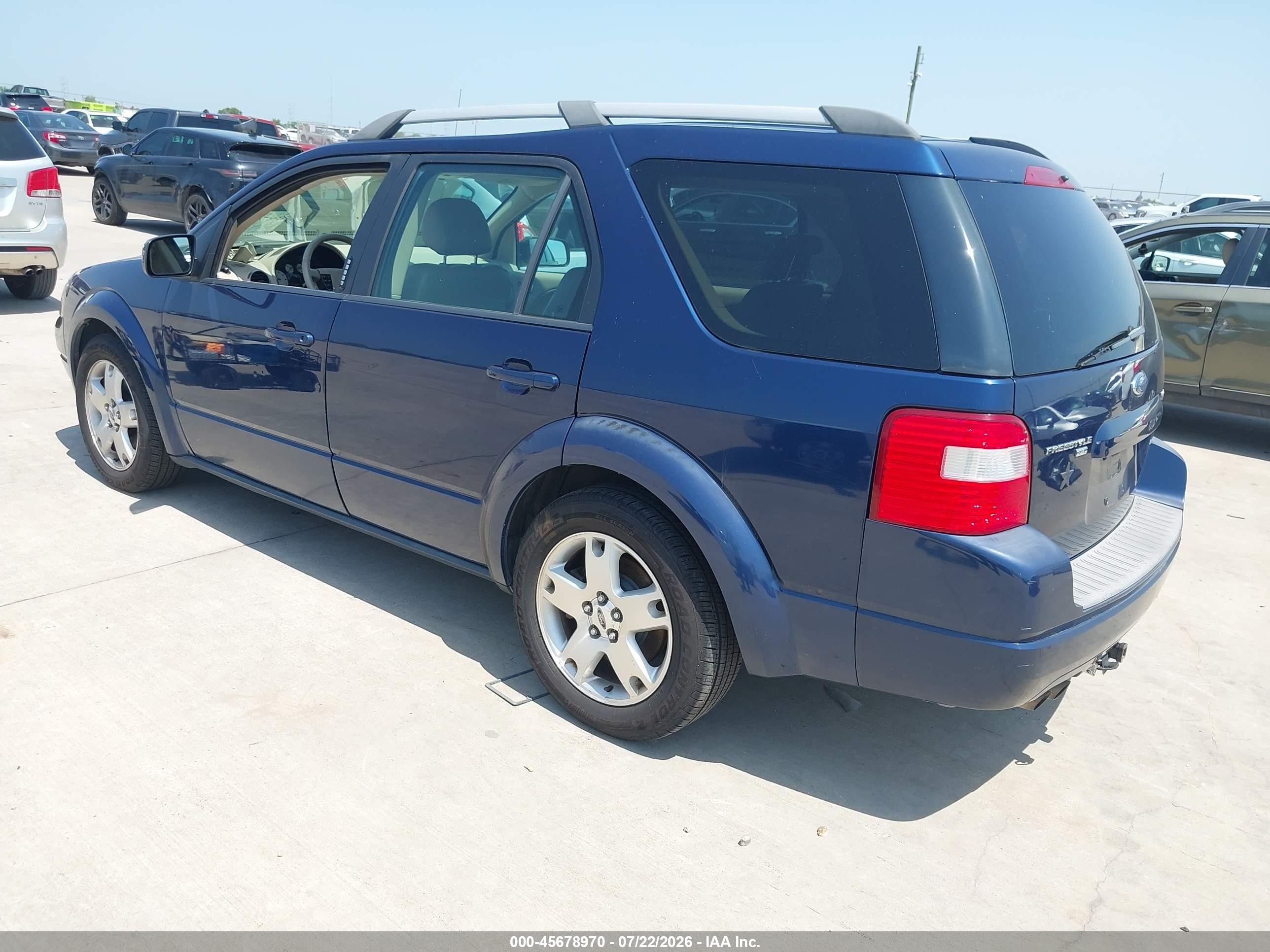 2005 Ford Freestyle Limited Blue vin: 1FMZK06185GA29340